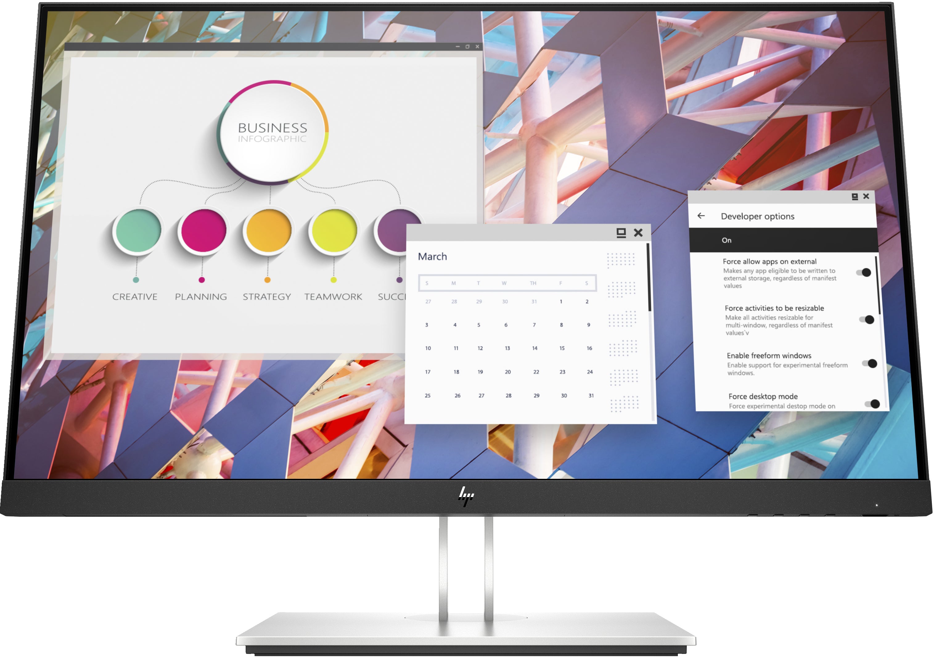 HP E-Series E24 G4 écran plat de PC 60,5 cm (23.8") 1920 x 1080 pixels Full HD LCD Noir, Argent