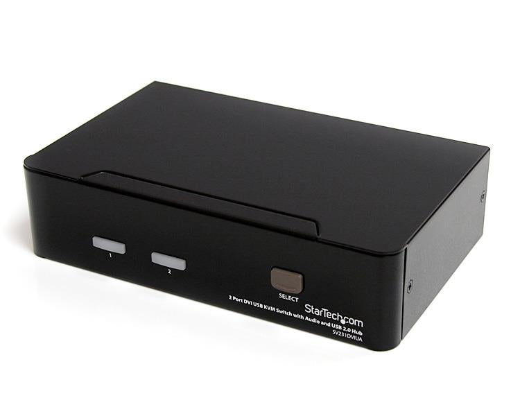 StarTech.com Commutateur KVM 2 Ports DVI, USB et Audio - Switch KVM - 1920x1200