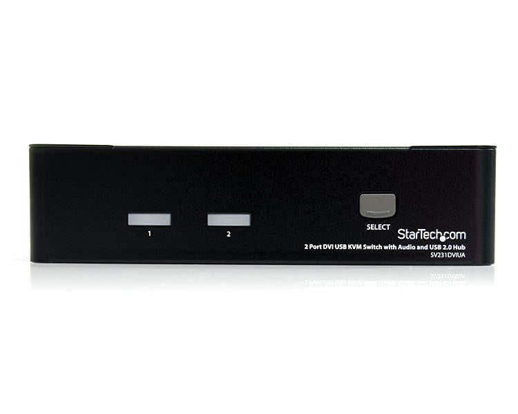 StarTech.com Commutateur KVM 2 Ports DVI, USB et Audio - Switch KVM - 1920x1200