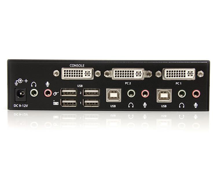 StarTech.com Commutateur KVM 2 Ports DVI, USB et Audio - Switch KVM - 1920x1200