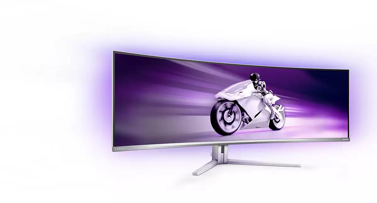 Philips Evnia 8000 49M2C8900/00 écran plat de PC 124,2 cm (48.9") 5120 x 1440 pixels Dual QHD QD-OLED Blanc