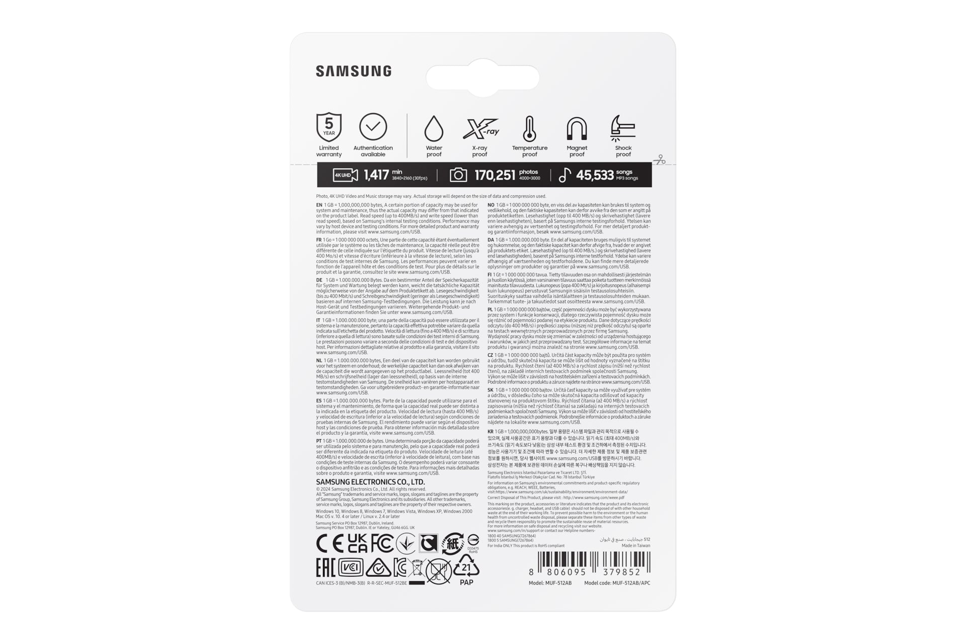 Samsung Clé USB 3.1 FIT Plus 512 Go