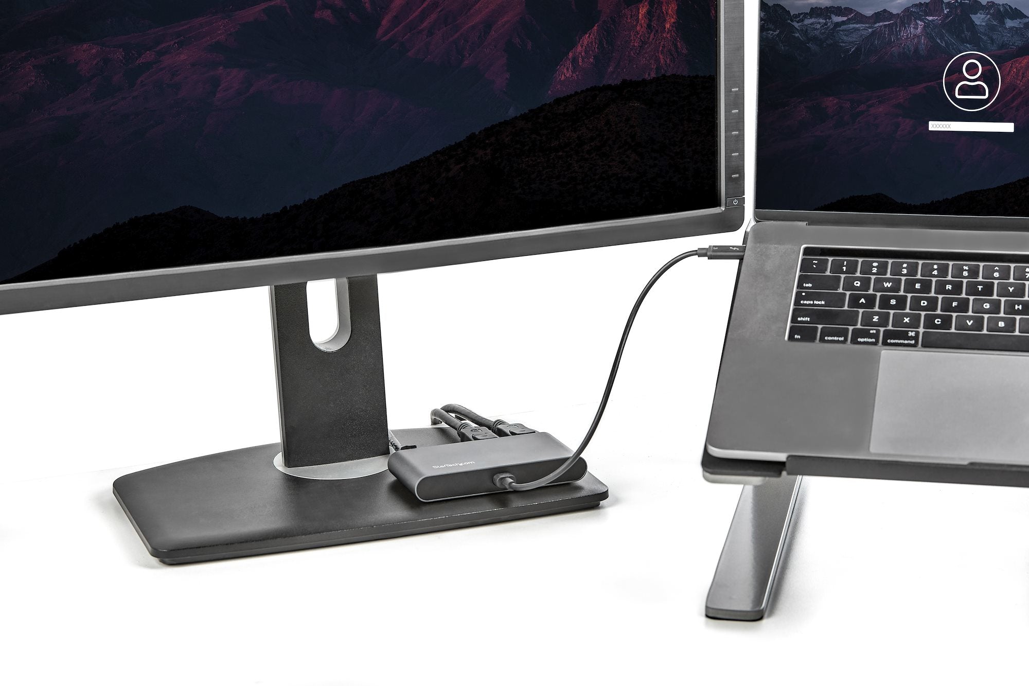 StarTech.com Mini Station d'Accueil Thunderbolt 3 - Dock Portable pour Deux Écrans avec DP 4K 60Hz, 1x hub USB-A (USB 3.0/5 Gbps), GbE - Câble de 28 cm - Adaptateur Multiport TB3 - Mac/Windows