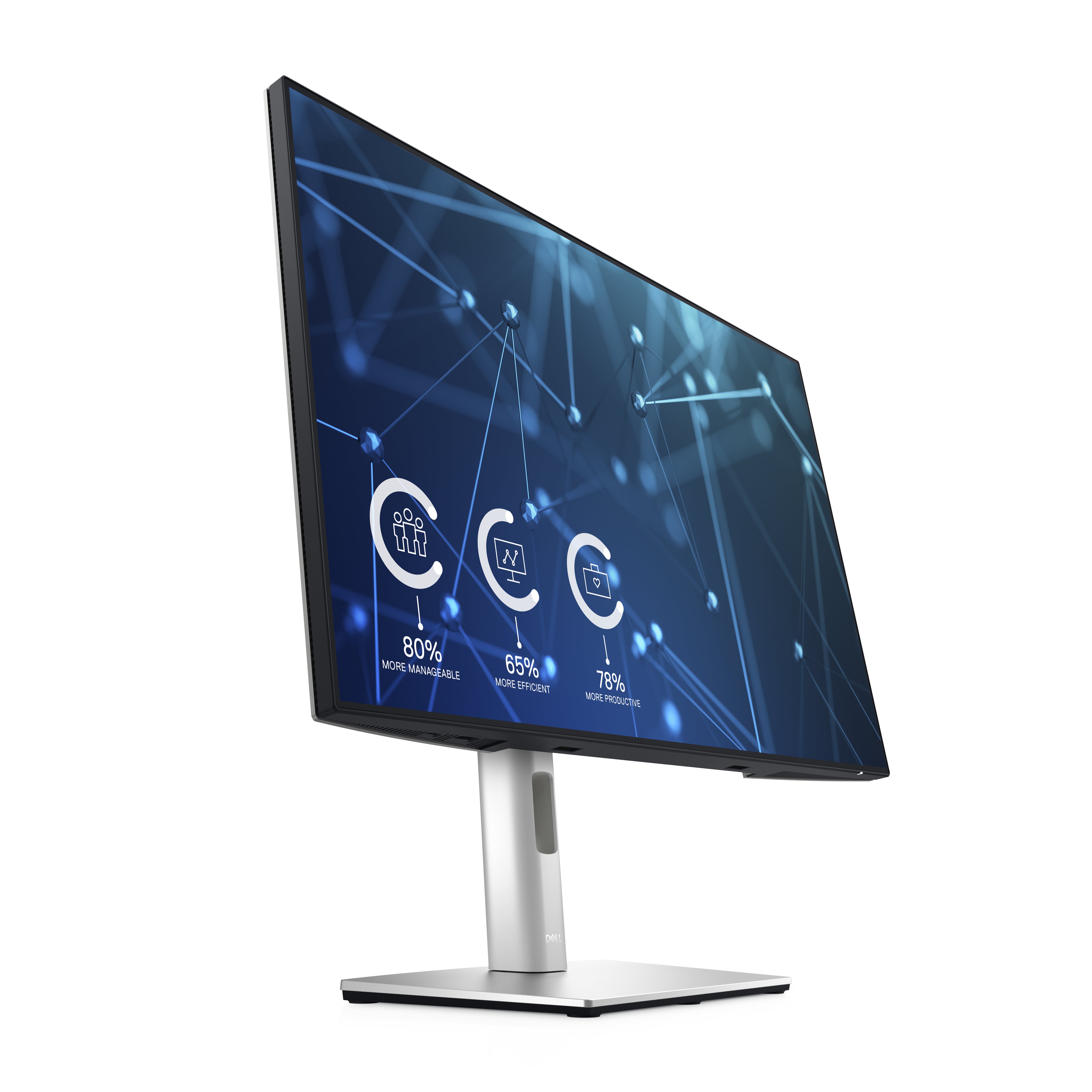 DELL UltraSharp U2421E LED display 61,2 cm (24.1") 1920 x 1200 pixels WUXGA LCD Argent