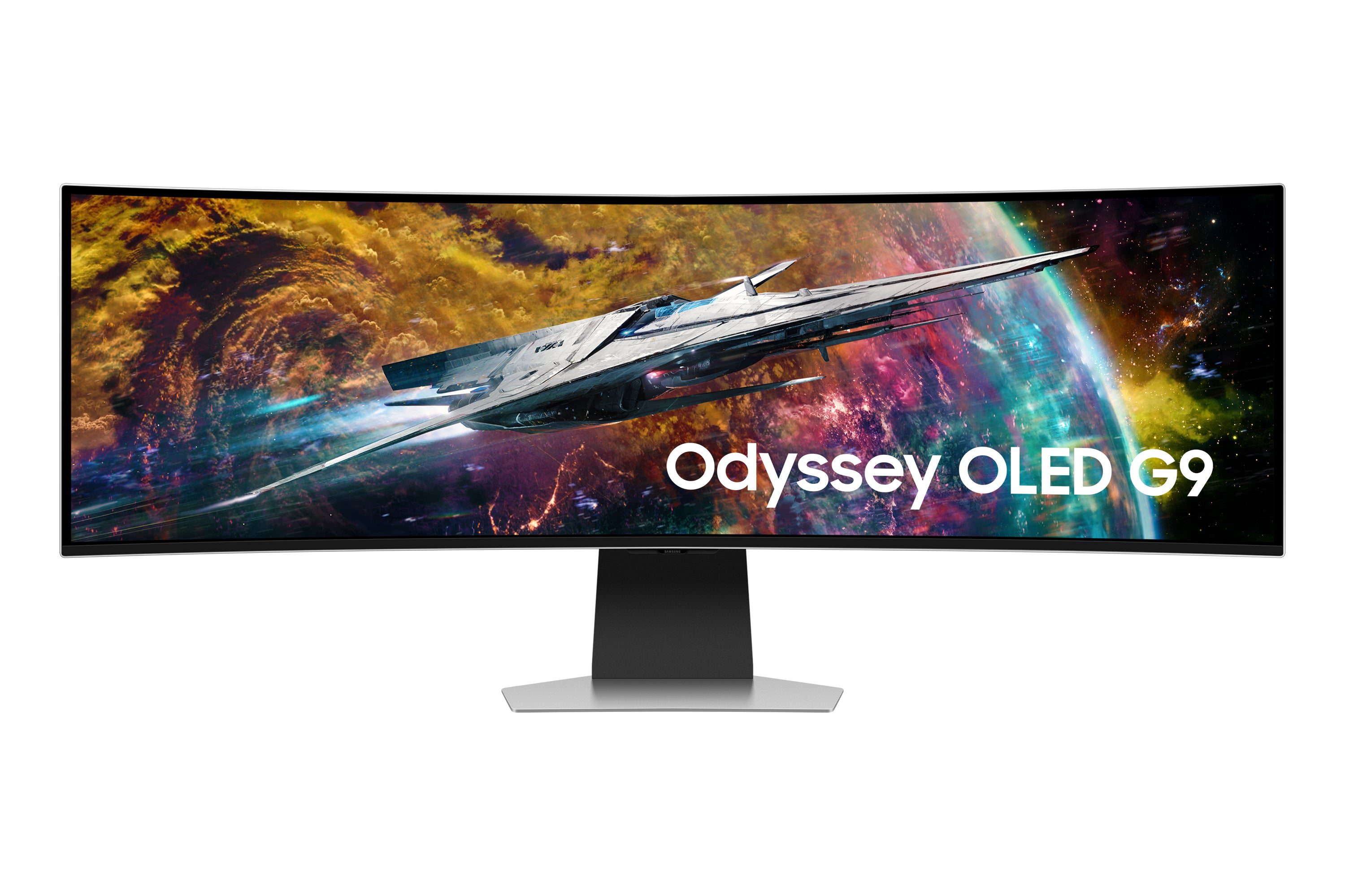 Samsung G95SC écran plat de PC 124,5 cm (49") 5120 x 1440 pixels Dual QHD OLED Argent