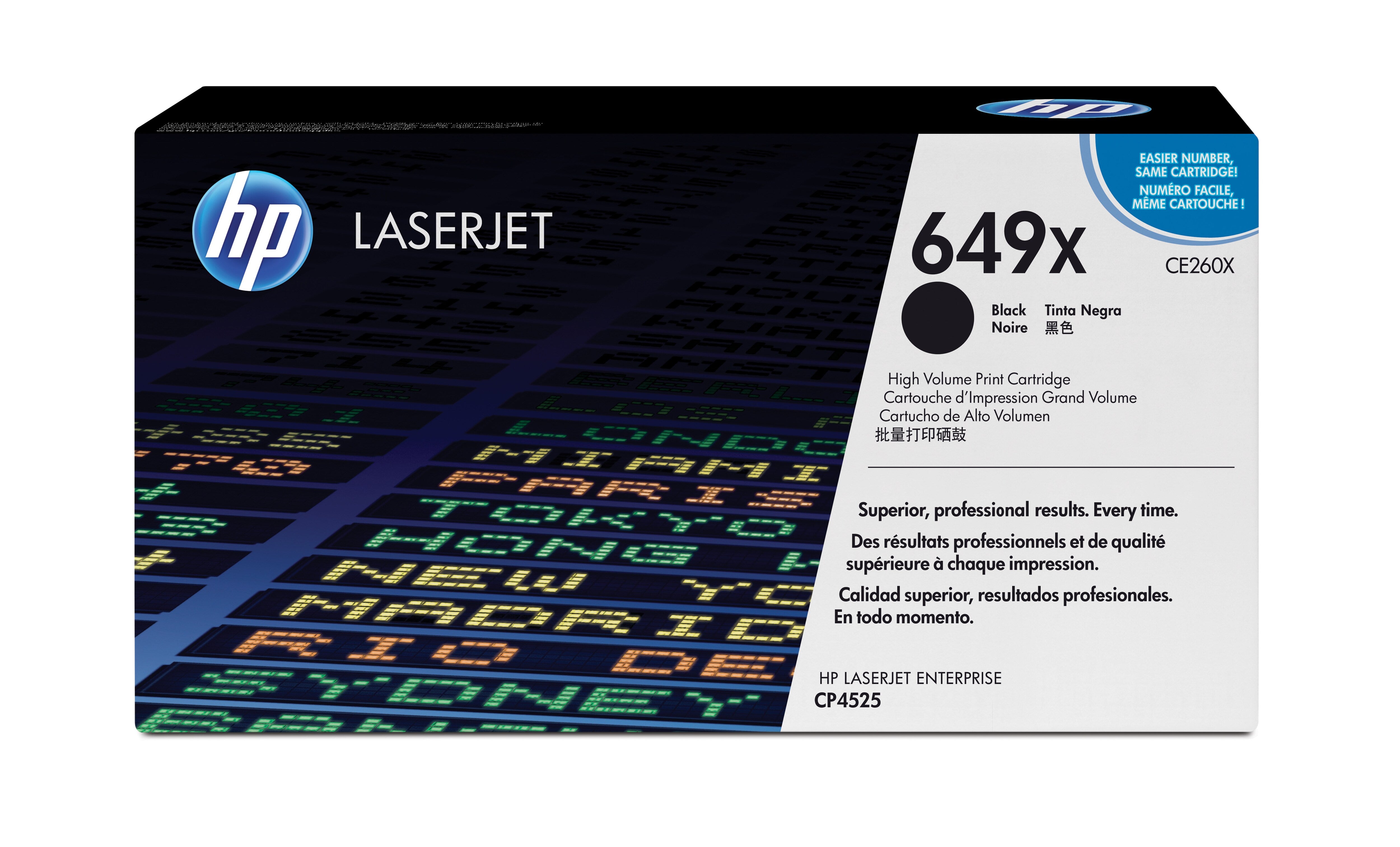 HP 649X toner LaserJet noir grande capacité authentique