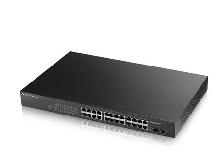 Zyxel GS1900-24HP Géré Gigabit Ethernet (10/100/1000) 1U Noir