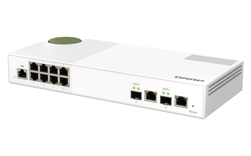 QNAP QSW-M2108-2C commutateur réseau Géré L2 2.5G Ethernet (100/1000/2500) Gris, Blanc