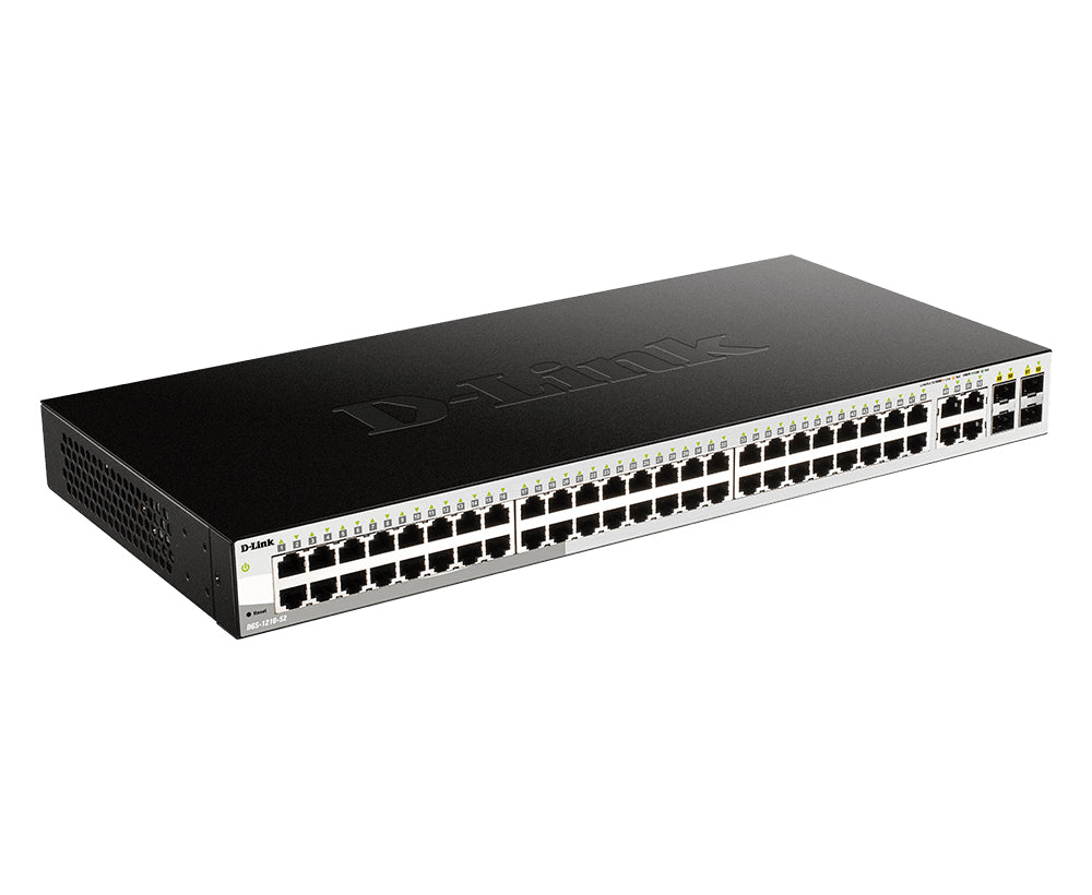 D-Link DGS-1210-52 commutateur réseau Géré L2 Gigabit Ethernet (10/100/1000) 1U Noir
