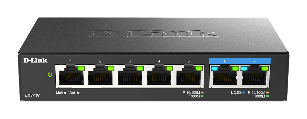 D-Link Switch non administrable 7 ports multi-Gigabit