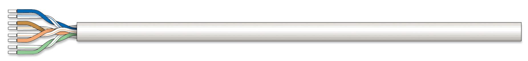 Intellinet 334136 câble de réseau Gris 305 m Cat6 U/UTP (UTP)