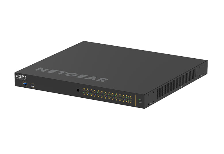 NETGEAR M4250-26G4XF-PoE+ Géré L2/L3 Gigabit Ethernet (10/100/1000) Connexion Ethernet, supportant l'alimentation via ce port (PoE) 1U Noir