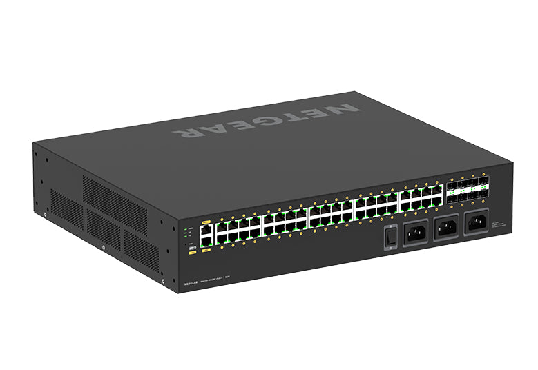 NETGEAR M4250-40G8XF-PoE++ Géré L2/L3 Gigabit Ethernet (10/100/1000) Connexion Ethernet, supportant l'alimentation via ce port (PoE) 2U Noir
