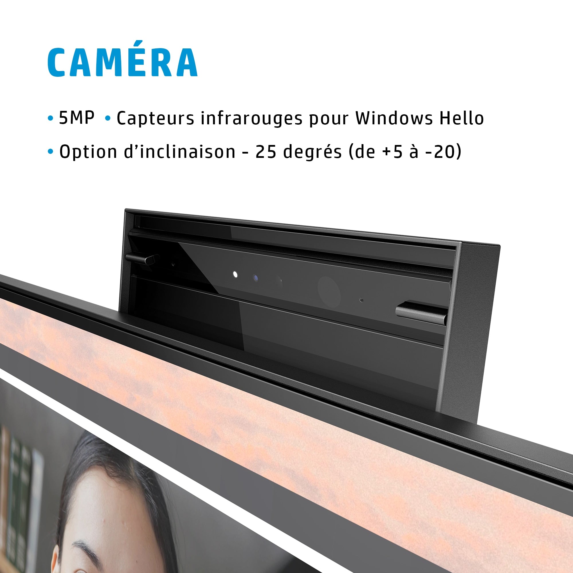 HP E24mv G4 écran plat de PC 60,5 cm (23.8") 1920 x 1080 pixels Full HD Noir, Argent