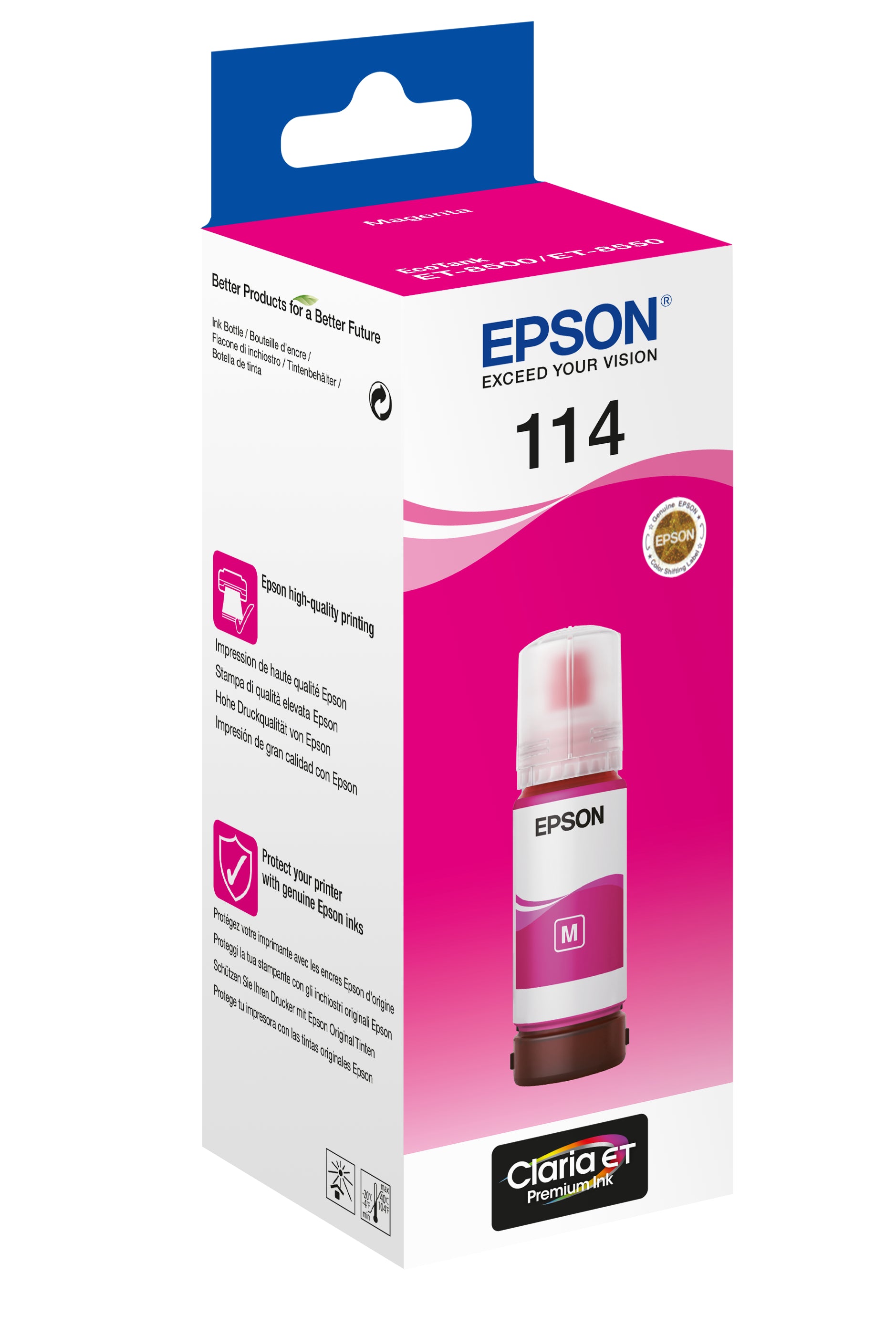Epson 114 EcoTank cartouche d'encre 1 pièce(s) Original Rendement standard Magenta