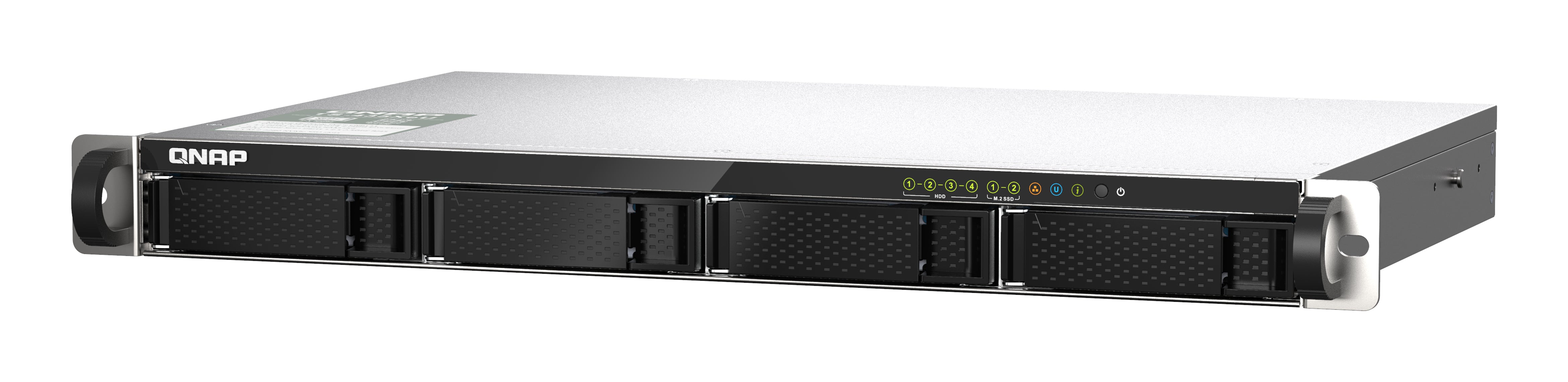 QNAP TS-435XEU NAS Rack (1 U) Marvell CN9131 4 Go DDR4 0 To QNAP QTS Noir, Gris