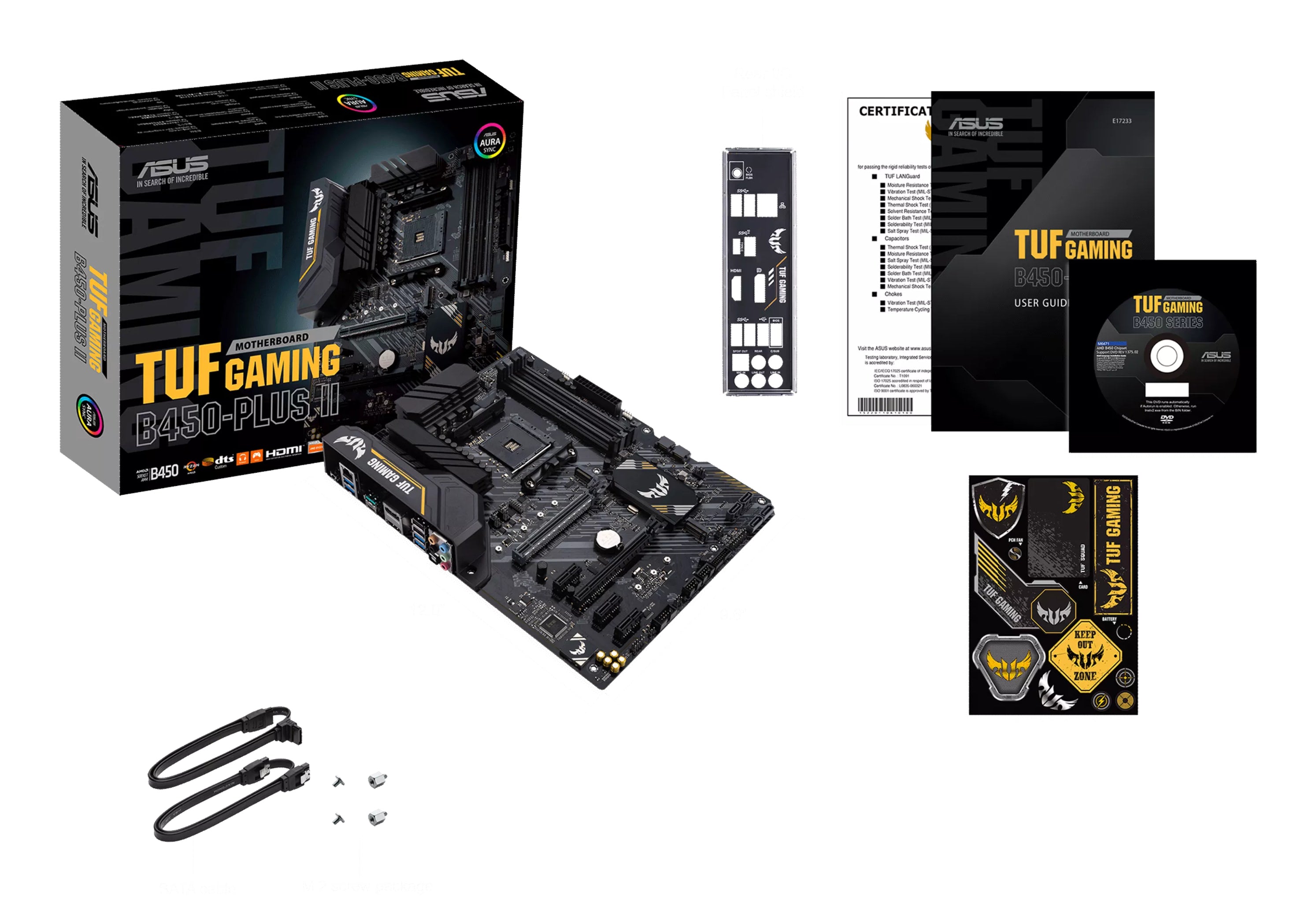ASUS TUF GAMING B450-PLUS II AMD B450 Emplacement AM4 ATX
