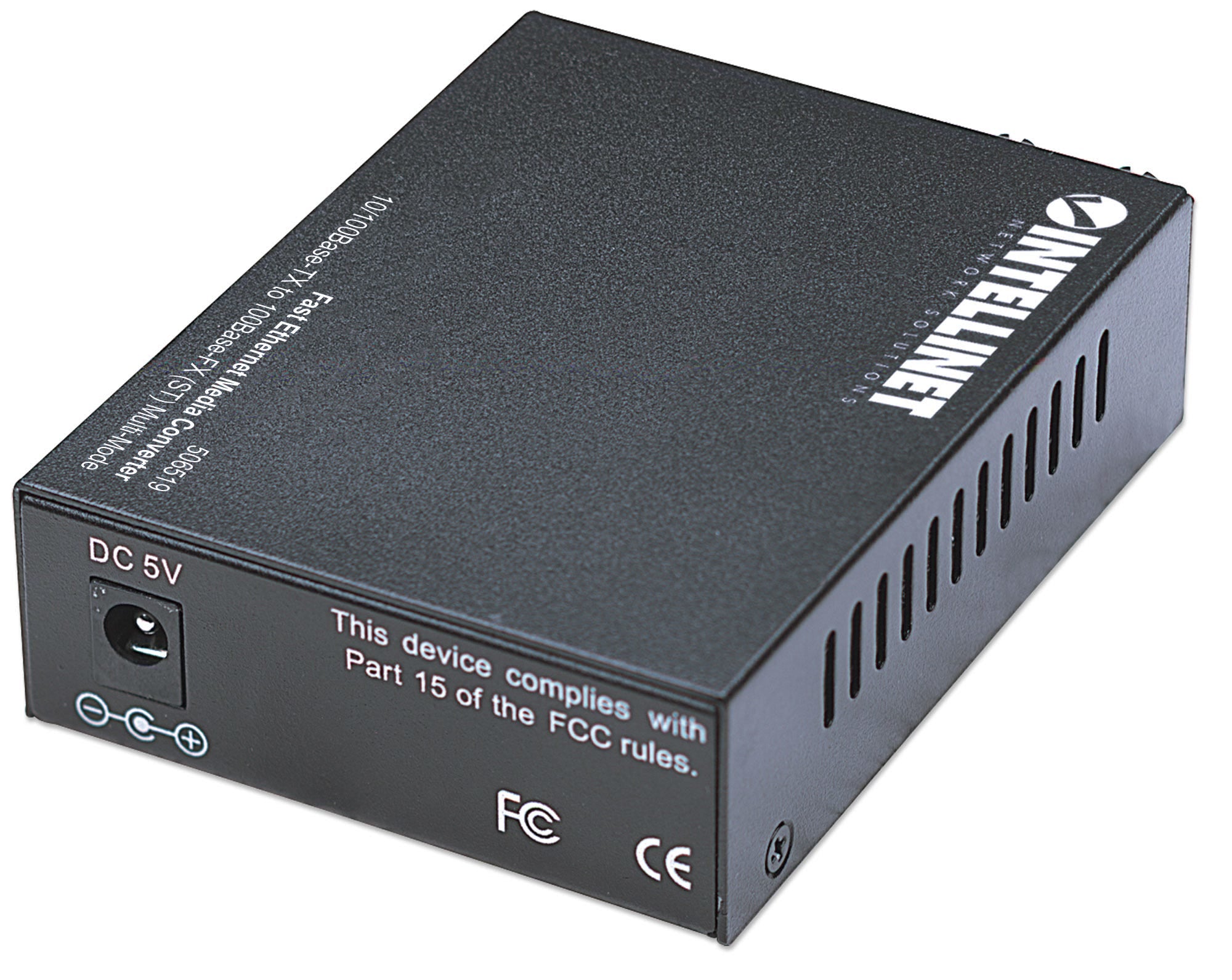 Intellinet 506519 convertisseur de support réseau 100 Mbit/s 1310 nm Multimode Noir