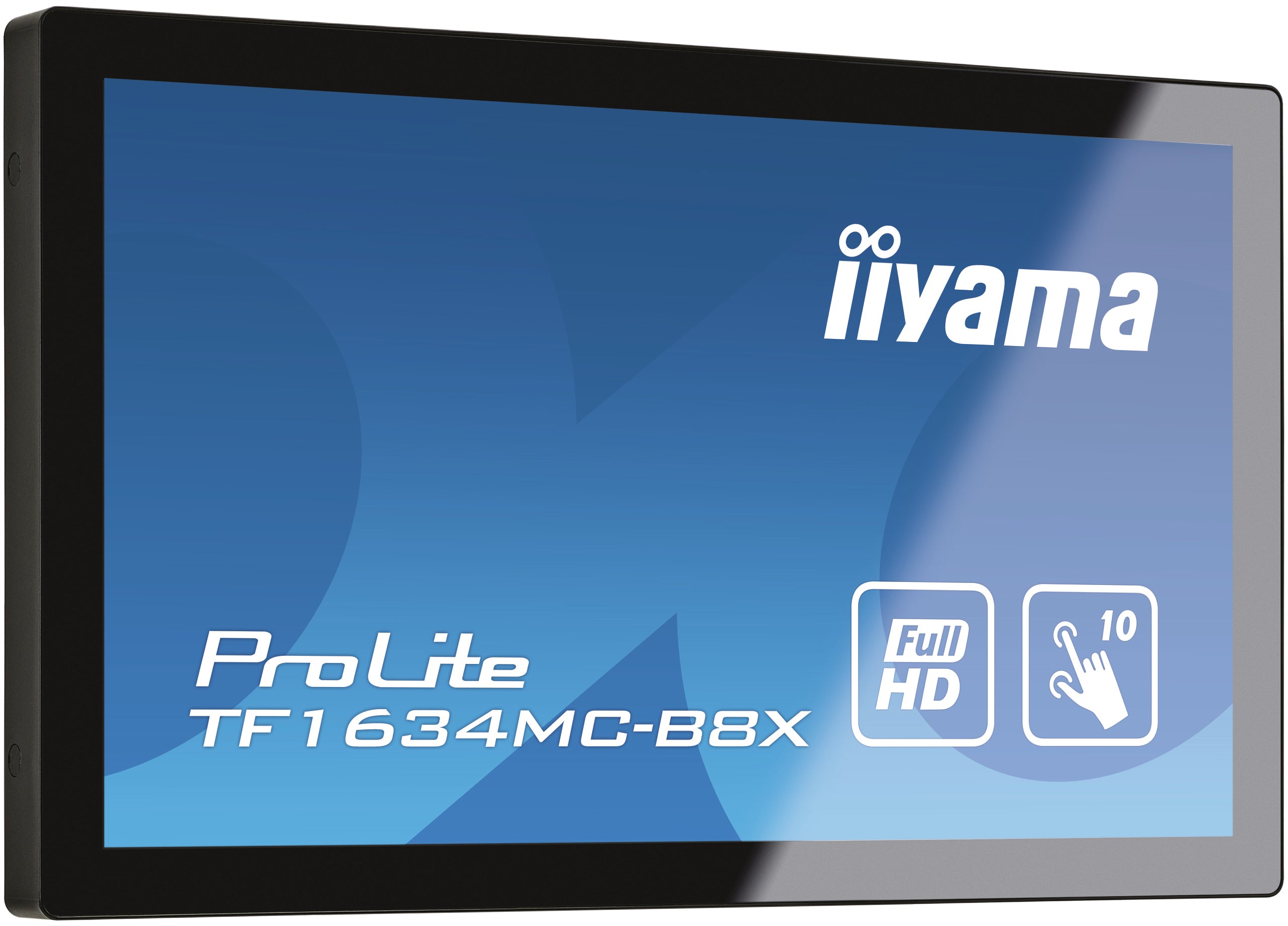 iiyama ProLite TF1634MC-B8X écran plat de PC 39,6 cm (15.6") 1920 x 1080 pixels Full HD LED Écran tactile Multi-utilisateur Noir