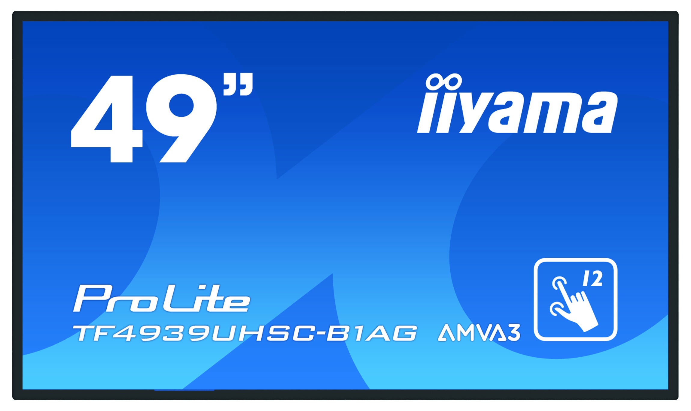 iiyama ProLite TF4939UHSC-B1AG écran plat de PC 124,5 cm (49") 3840 x 2160 pixels 4K Ultra HD LED Écran tactile Multi-utilisateur Noir