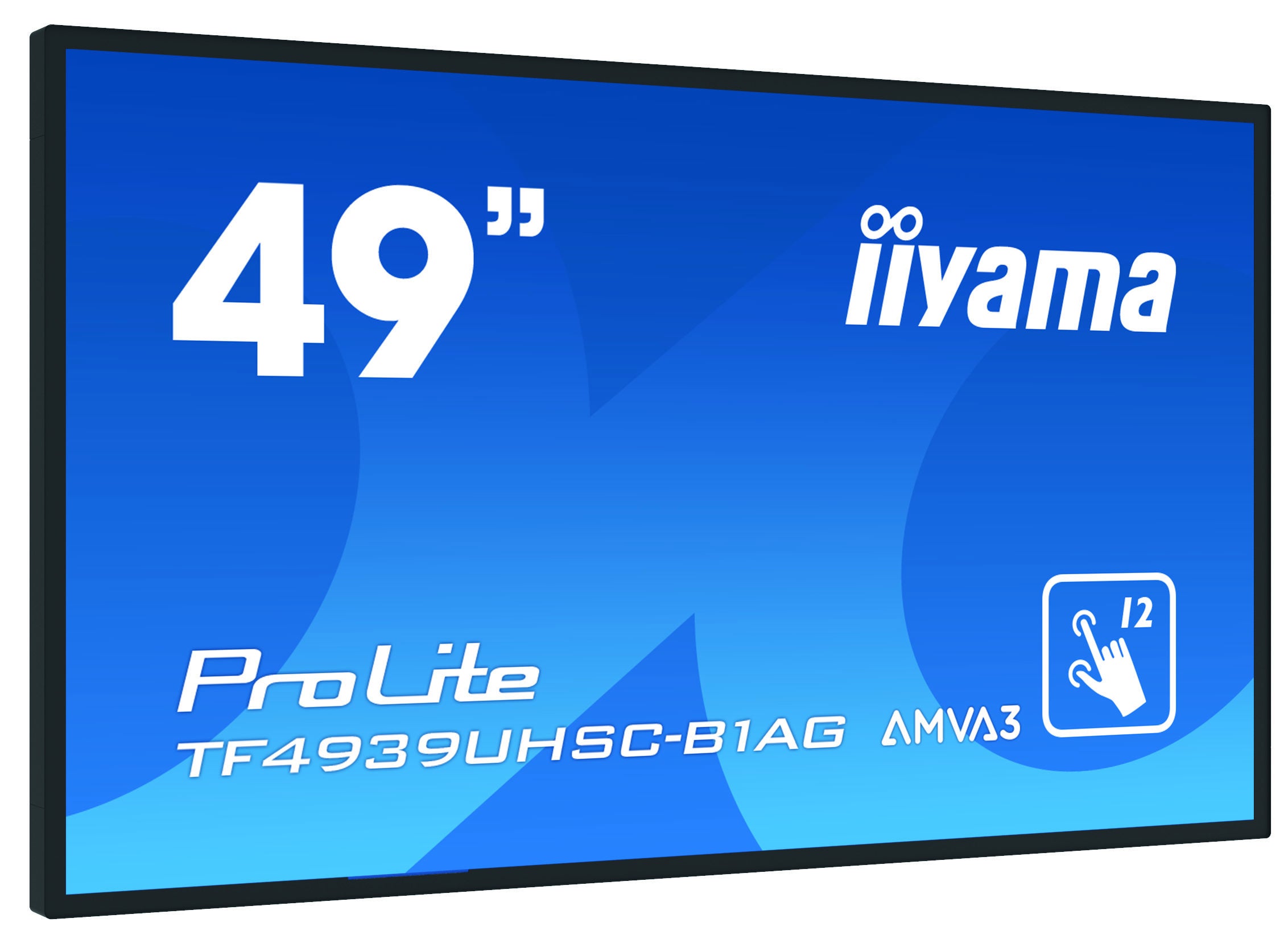 iiyama ProLite TF4939UHSC-B1AG écran plat de PC 124,5 cm (49") 3840 x 2160 pixels 4K Ultra HD LED Écran tactile Multi-utilisateur Noir