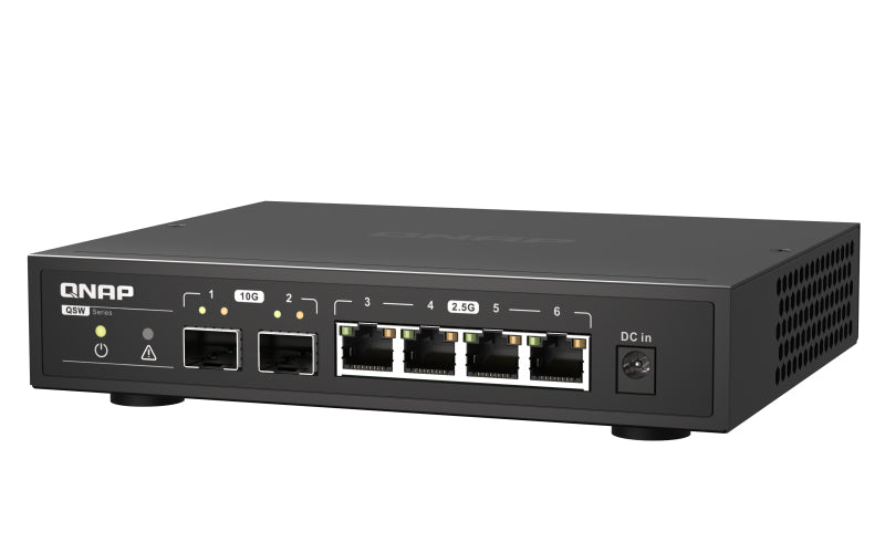 QNAP QSW-2104-2S commutateur réseau Non-géré 2.5G Ethernet Noir