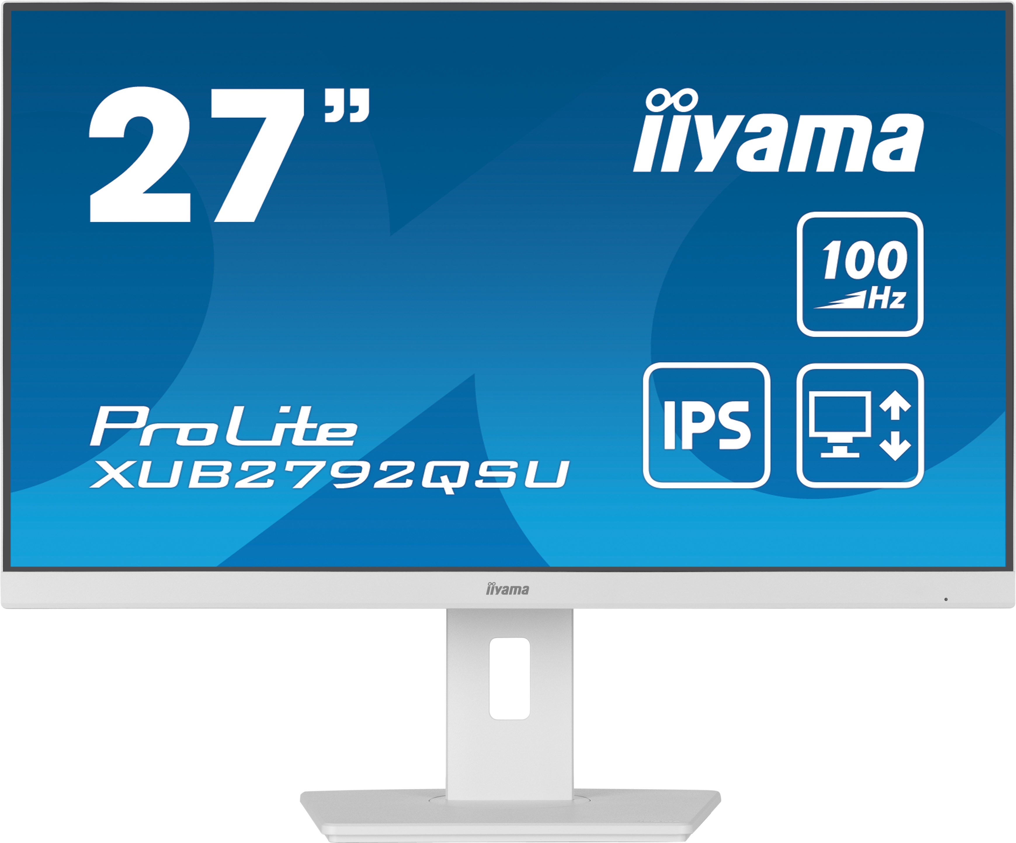 iiyama ProLite XUB2792QSU-W6 écran plat de PC 68,6 cm (27") 2560 x 1440 pixels Quad HD LED Blanc