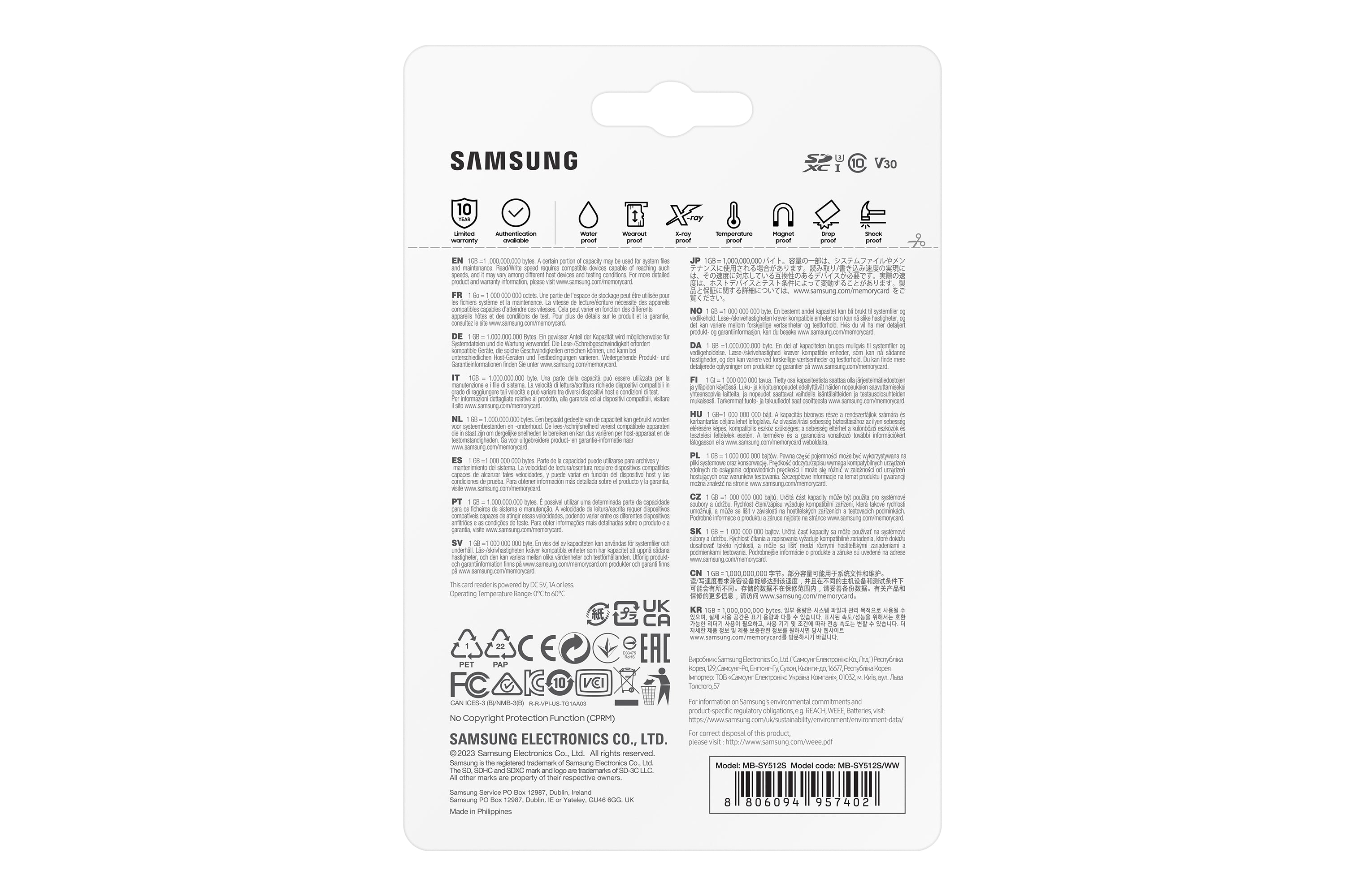 Samsung MB-SY512S 512 Go SDXC UHS-I