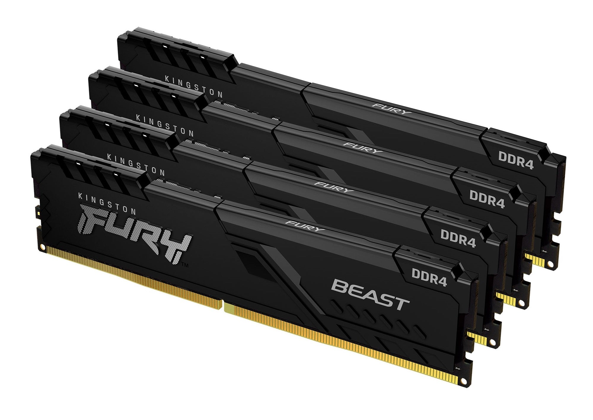 Kingston Technology FURY Beast 128Go 3200MT/s DDR4 CL16 DIMM (Kit de 4) Black