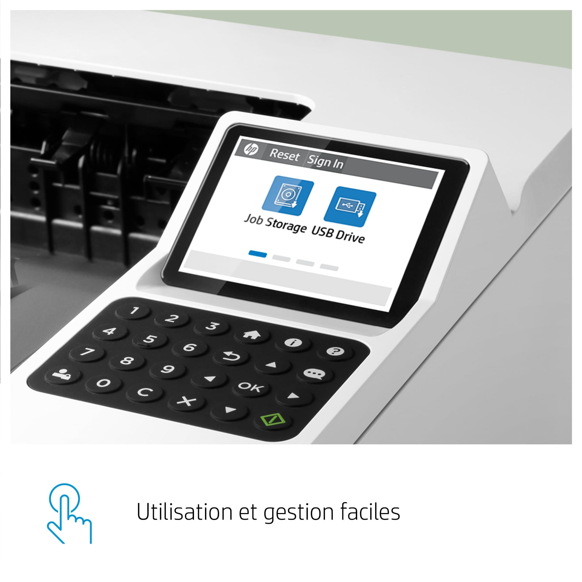 HP LaserJet Enterprise M406dn, Noir et blanc, Imprimante pour Entreprises, Imprimer, Taille compacte; Sécurité renforcée; Impression recto-verso; Éco-énergétique; Impression USB en façade