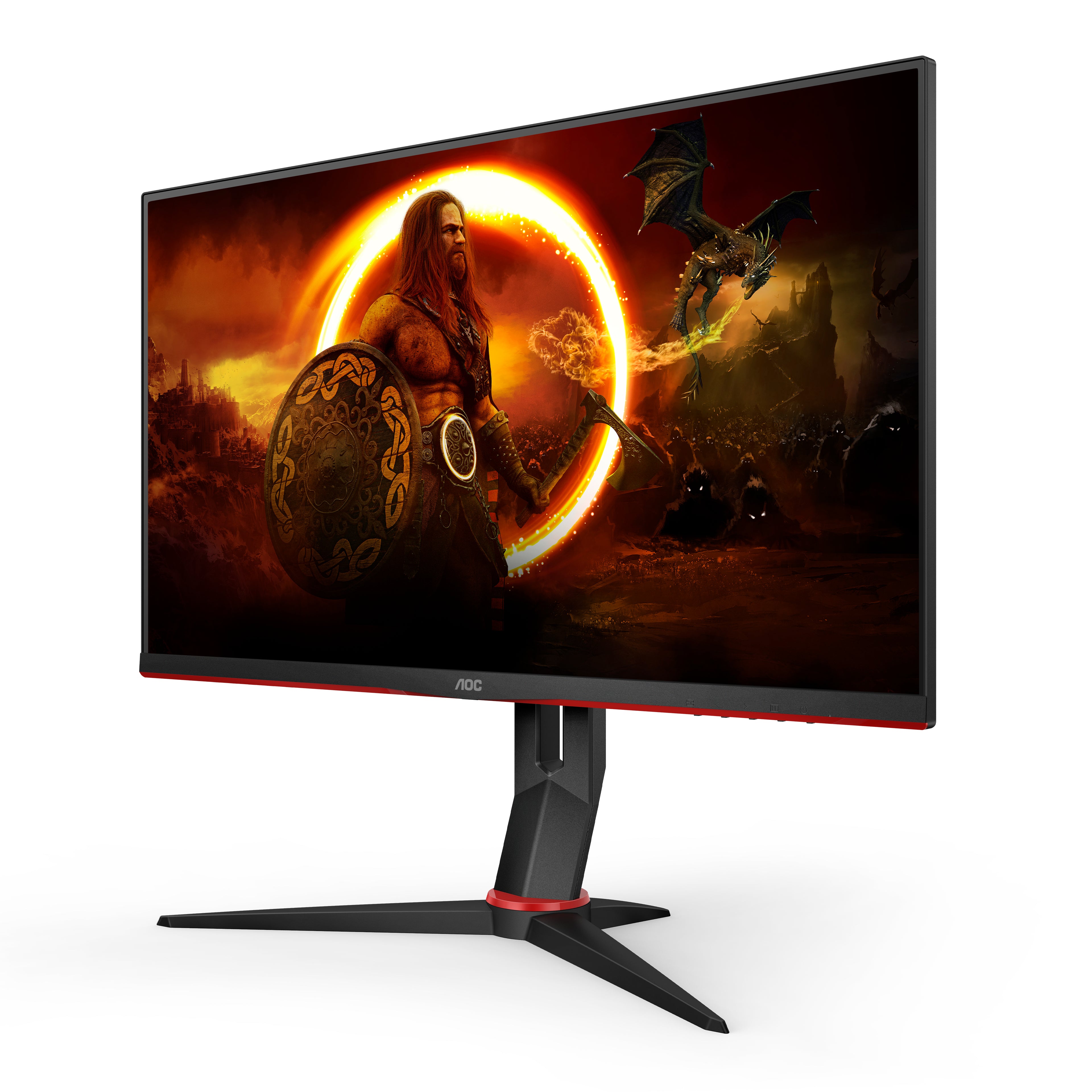 AOC G2 Q27G2U/BK écran plat de PC 68,6 cm (27") 2560 x 1440 pixels Quad HD LED Noir, Rouge