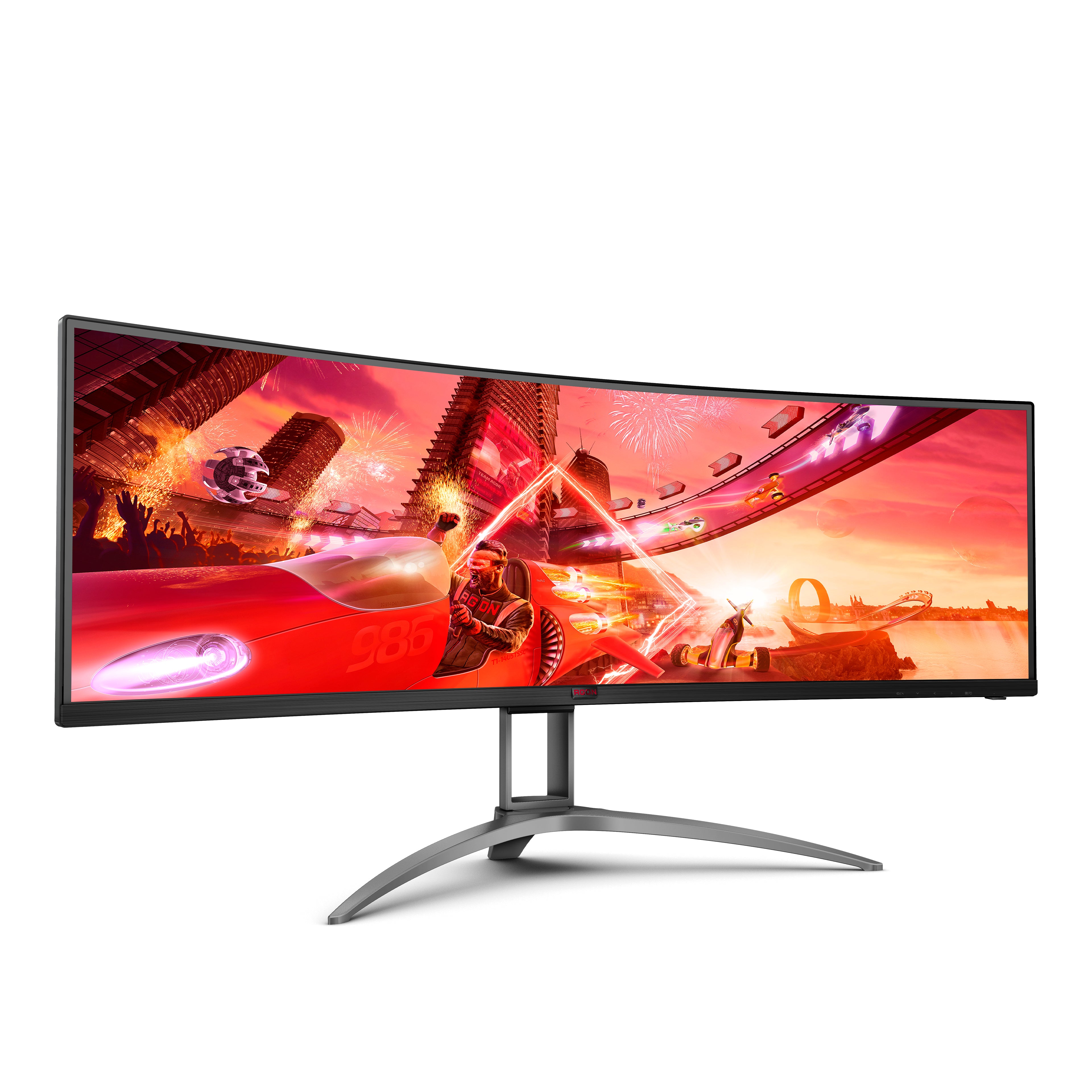 AOC B2 AG493UCX2 écran plat de PC 124 cm (48.8") 5120 x 1440 pixels Quad HD LED Noir