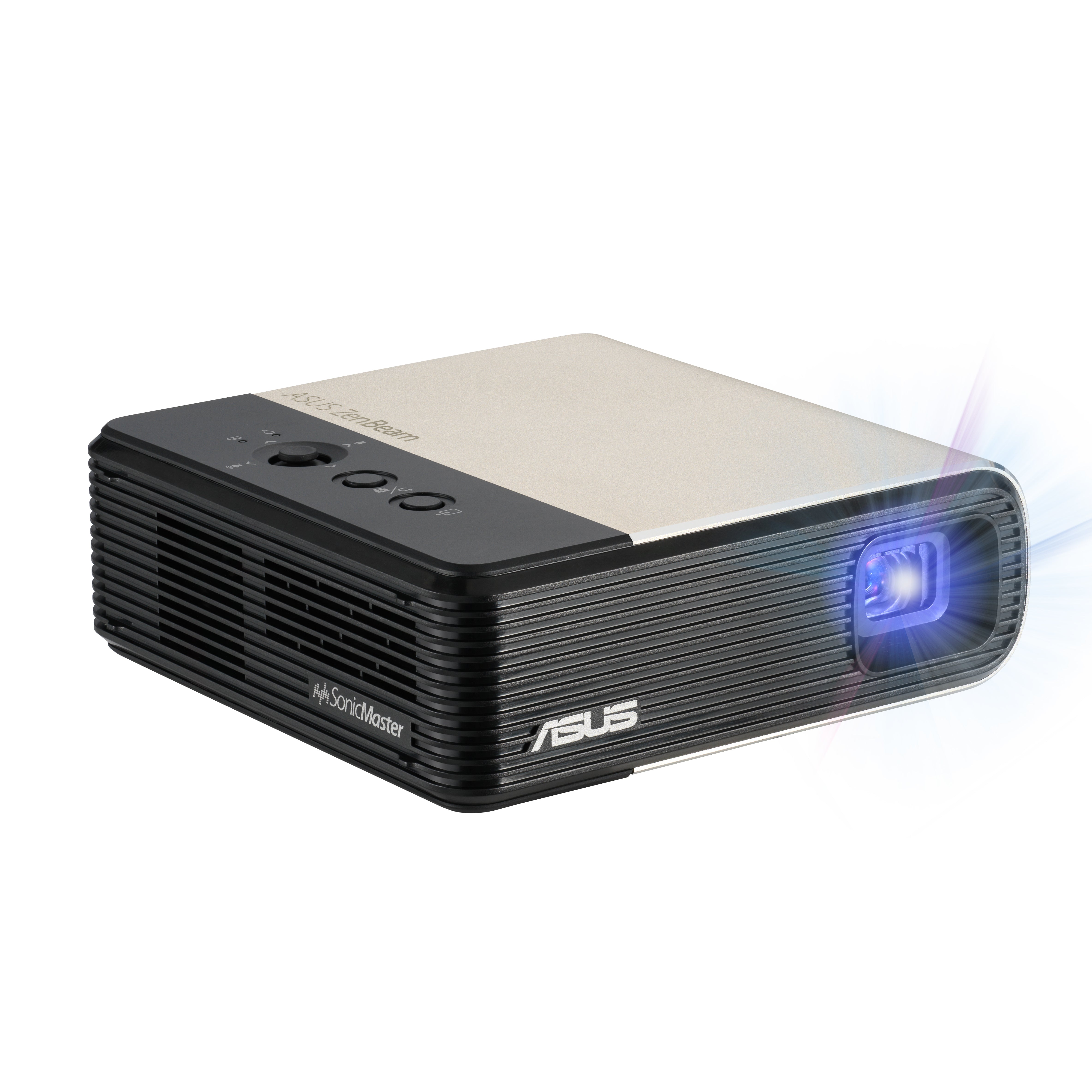 ASUS ZenBeam E2 Projecteur à focale standard 300 ANSI lumens DLP WVGA (854x480) Noir, Or