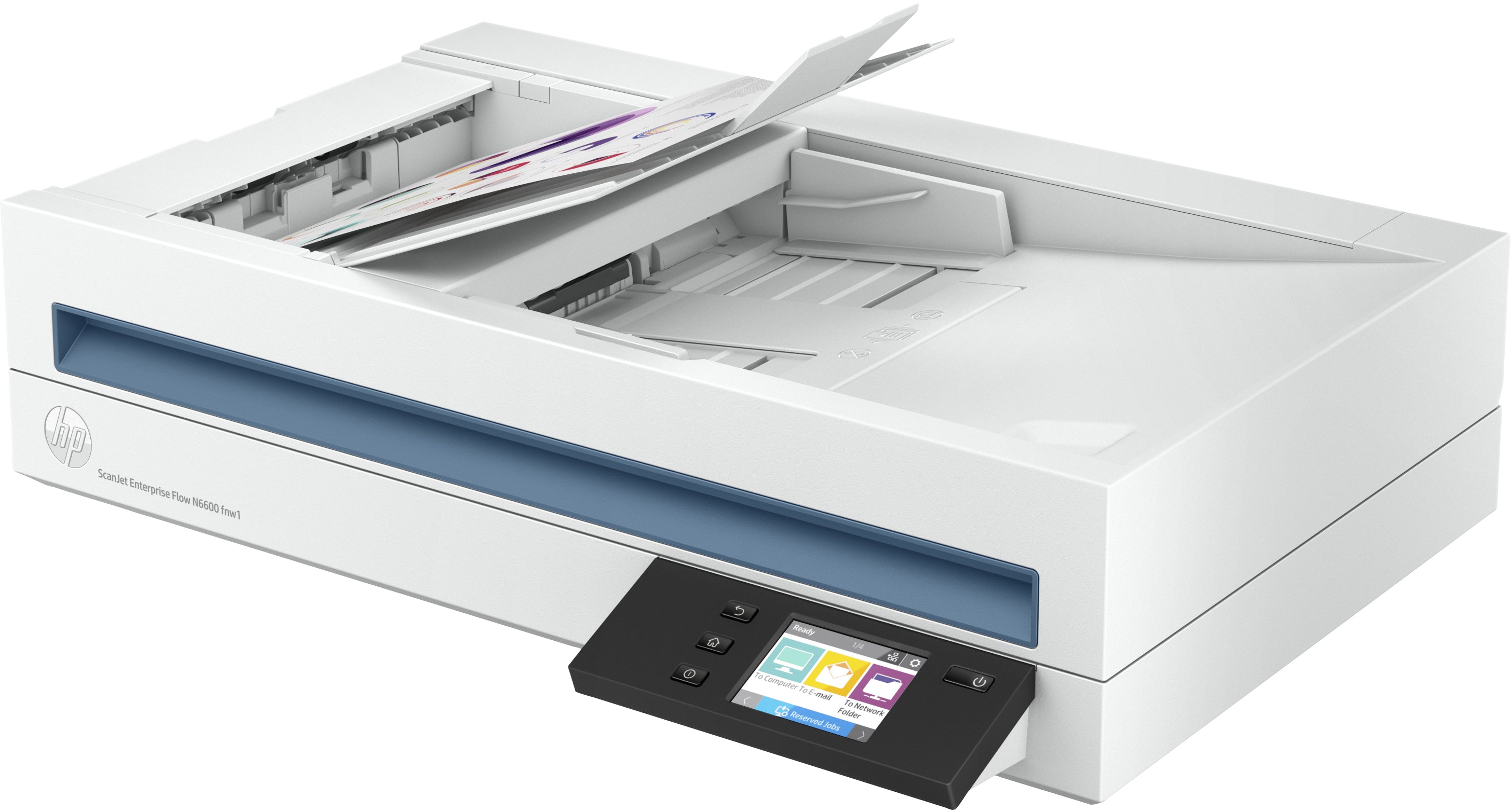HP Scanjet Enterprise Flow N6600 fnw1 Scanner à plat et chargeur automatique 1200 x 1200 DPI A4 Blanc