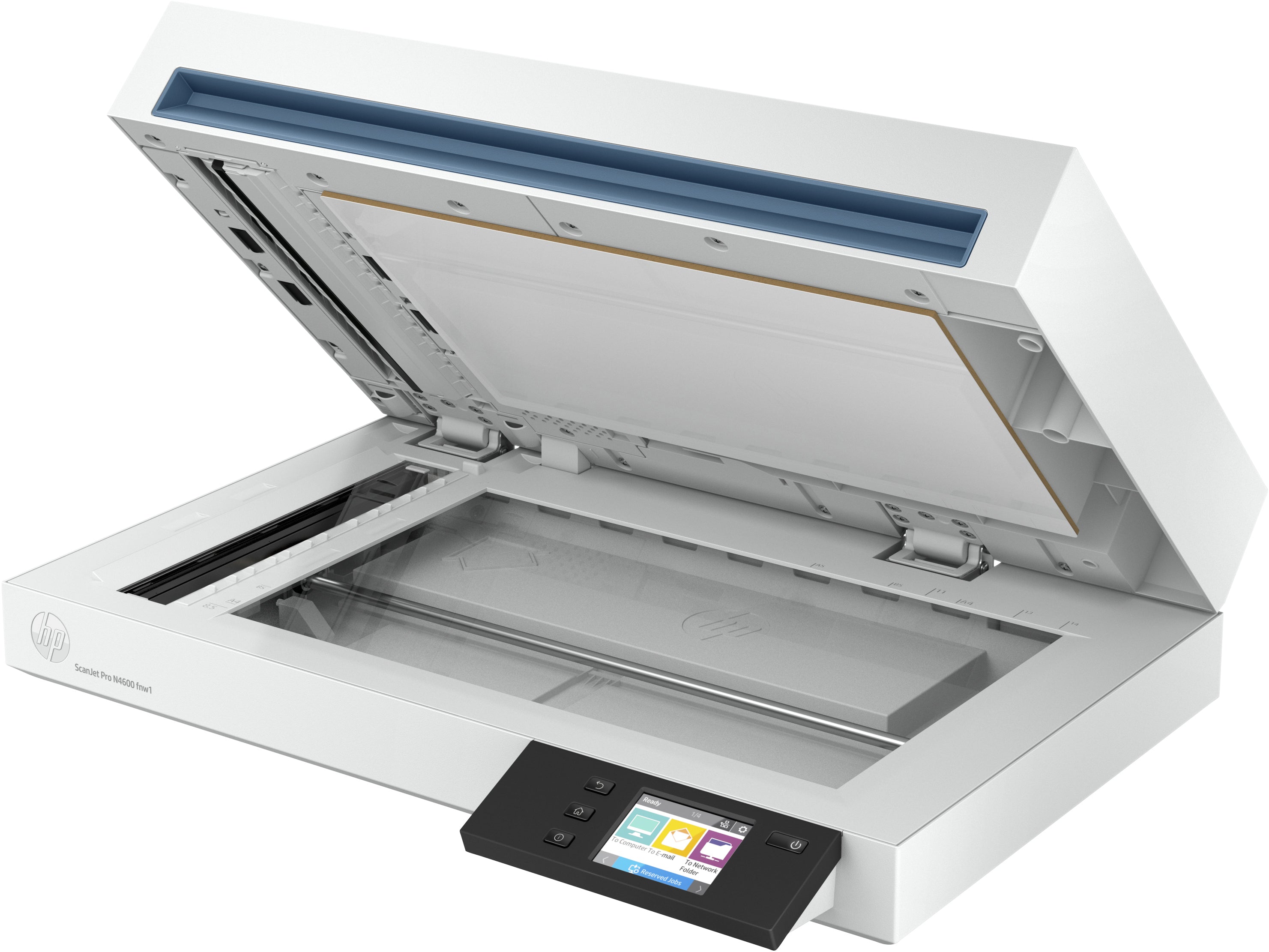 HP Scanjet Pro N4600 fnw1 Numériseur à plat et adf 1200 x 1200 DPI A5 Blanc