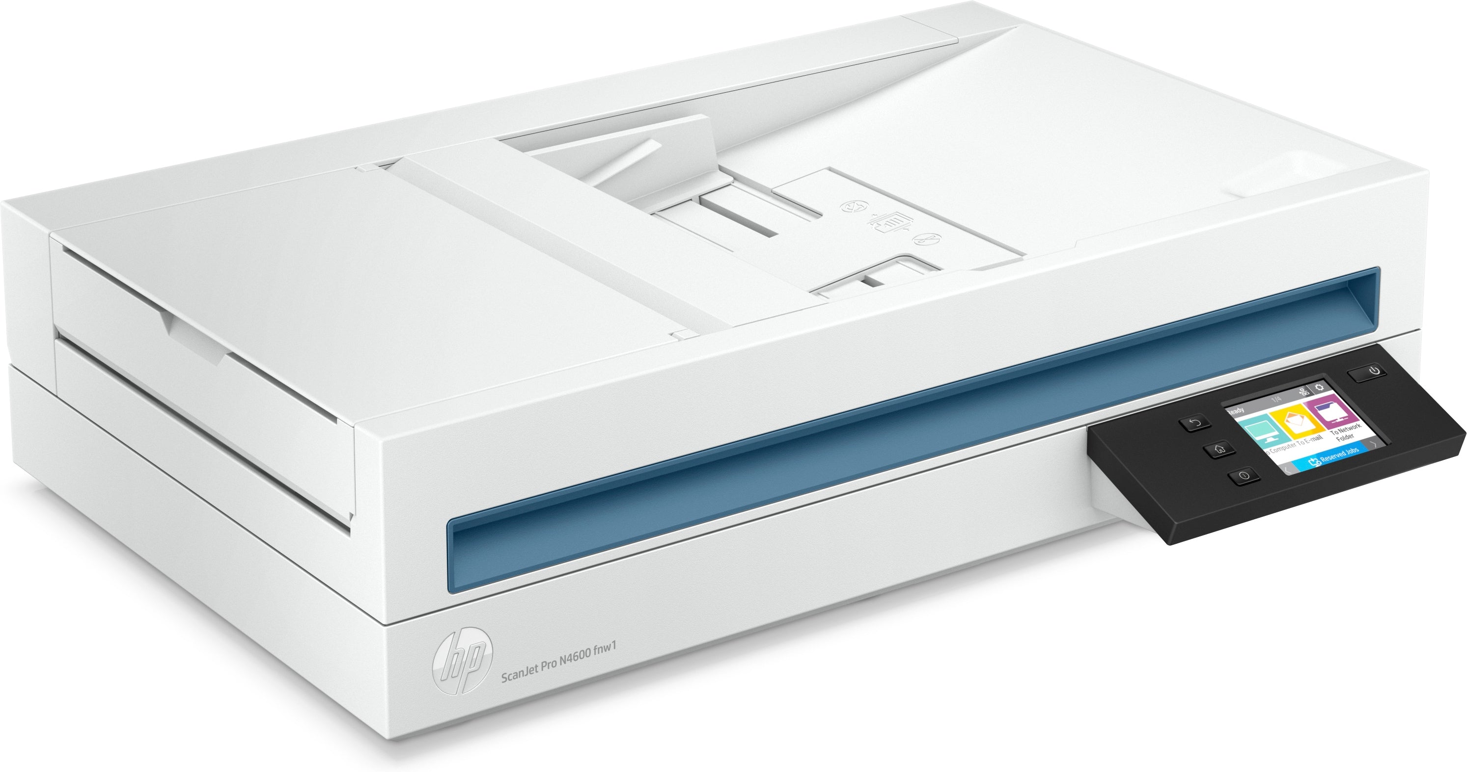 HP Scanjet Pro N4600 fnw1 Numériseur à plat et adf 1200 x 1200 DPI A5 Blanc