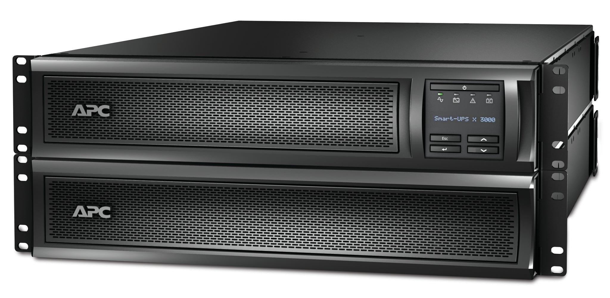 APC Smart-UPS X SMX3000RMHV2UNC - 3000VA, 8x C13 + 1x C19 sortie, USB, runtime extensible, NMC