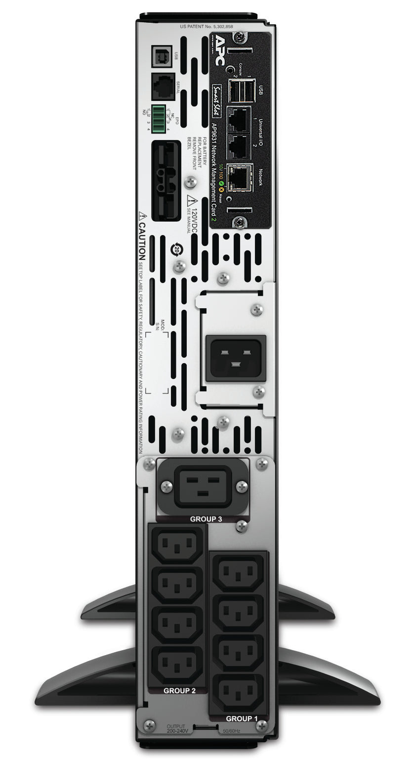 APC Smart-UPS X SMX3000RMHV2UNC - 3000VA, 8x C13 + 1x C19 sortie, USB, runtime extensible, NMC
