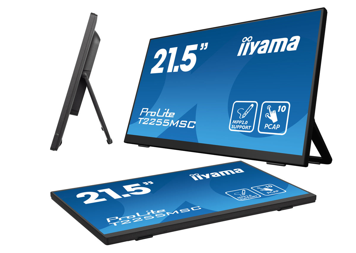 iiyama ProLite T2255MSC-B1 écran plat de PC 54,6 cm (21.5") 1920 x 1080 pixels Full HD LCD Écran tactile Noir