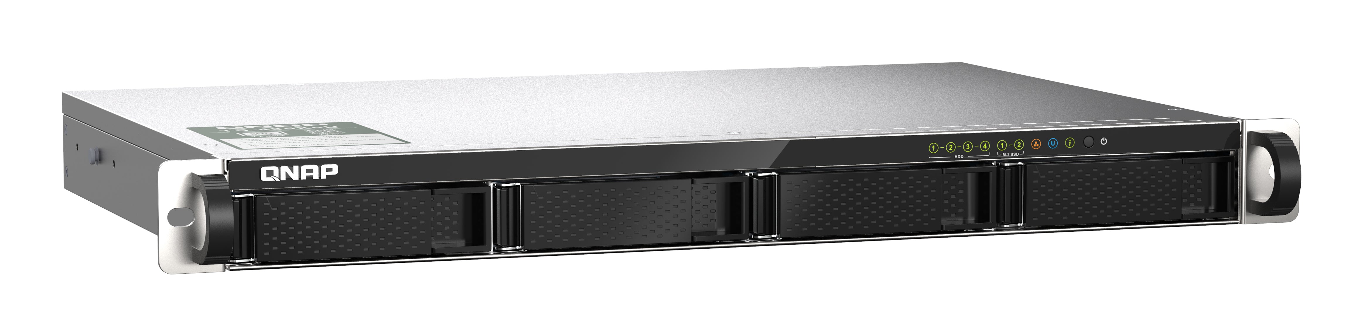 QNAP TS-435XEU NAS Rack (1 U) Marvell CN9131 4 Go DDR4 0 To QNAP QTS Noir, Gris