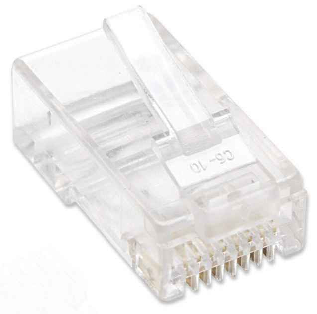Intellinet 790055 connecteur de fils RJ-45 Transparent