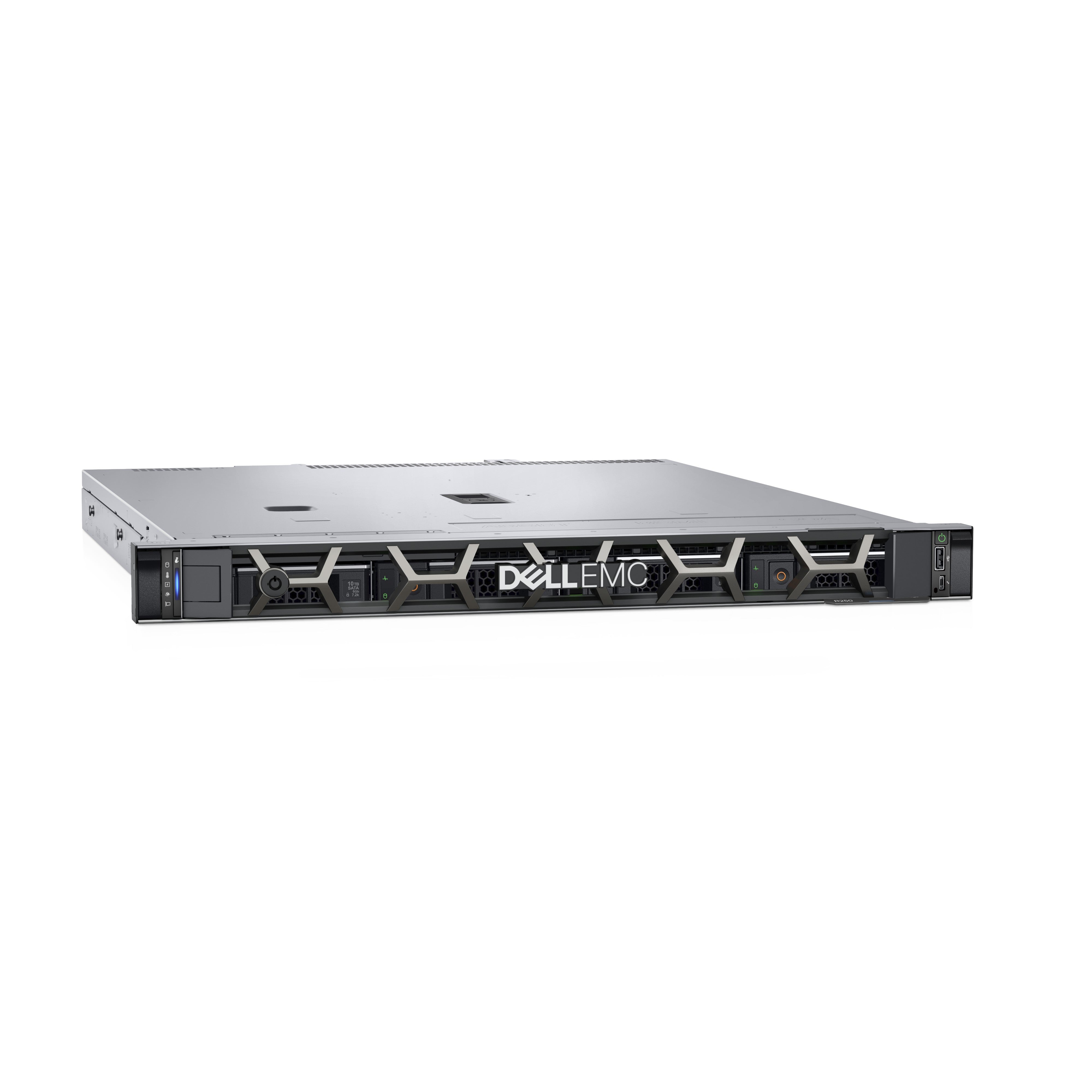 DELL PowerEdge R250 serveur 2 To Rack (2 U) Intel Xeon E E-2314 2,8 GHz 16 Go DDR4-SDRAM 700 W