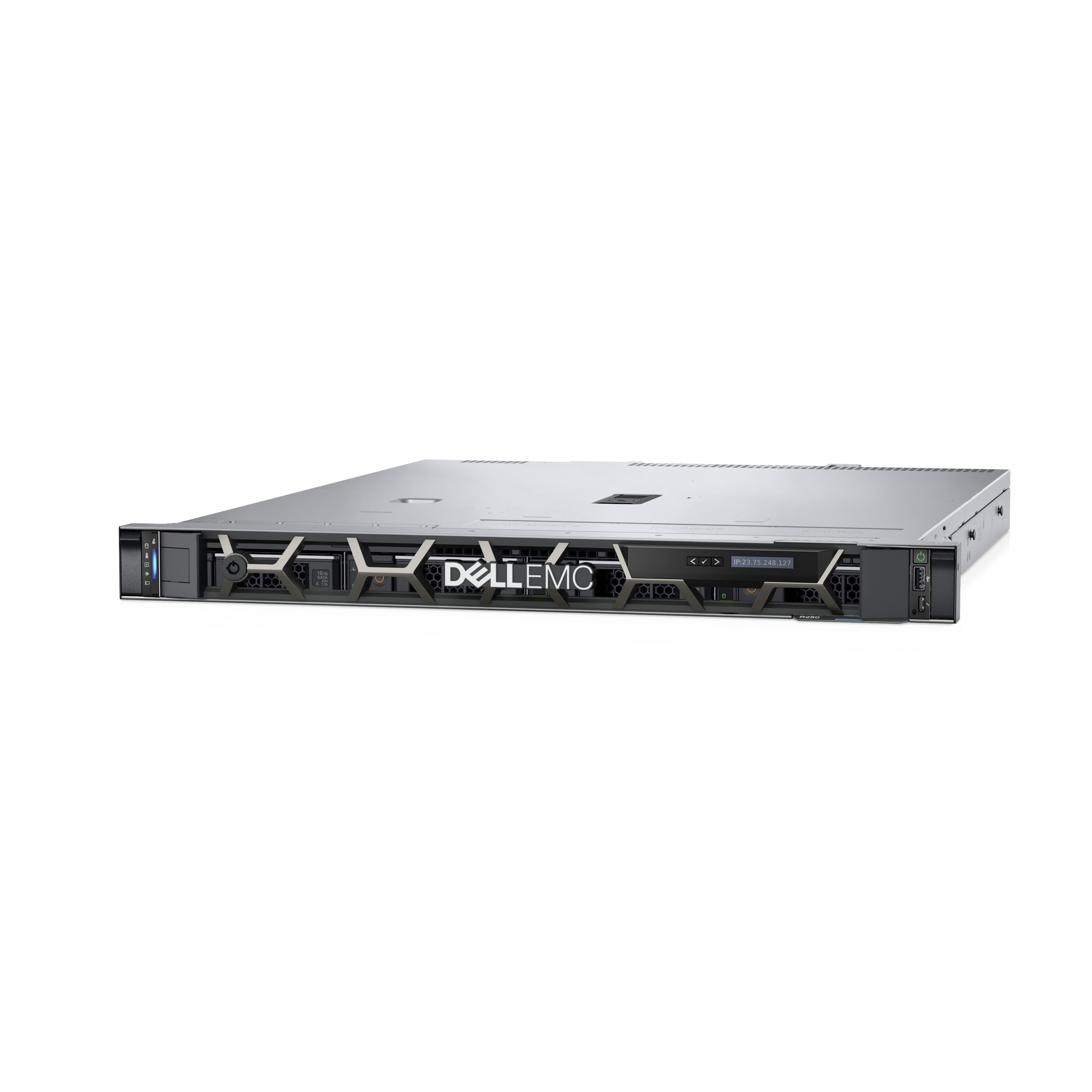 DELL PowerEdge R250 serveur 2 To Rack (2 U) Intel Xeon E E-2314 2,8 GHz 16 Go DDR4-SDRAM 700 W