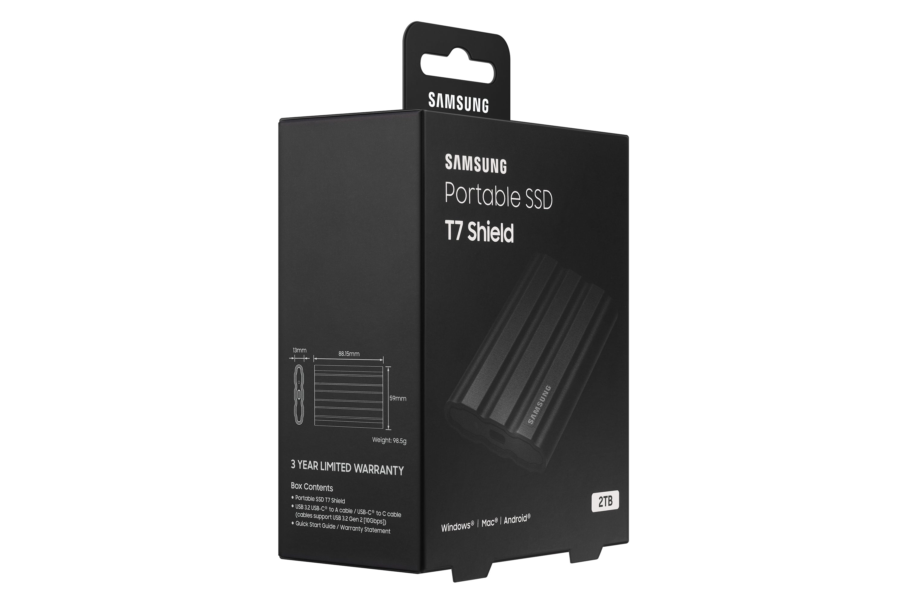 Samsung MU-PE2T0S 2 To USB Type-C 3.2 Gen 2 (3.1 Gen 2) Noir