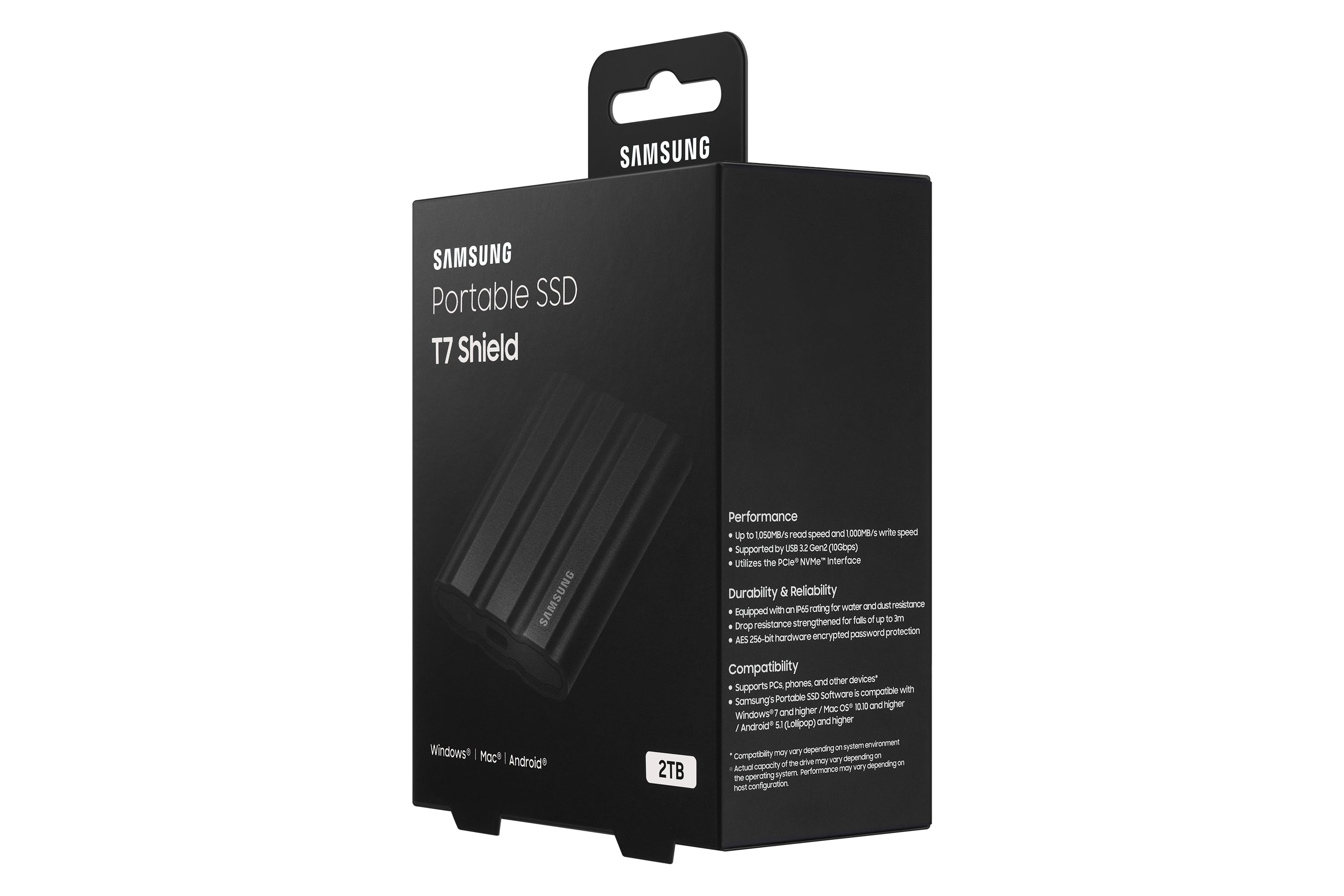 Samsung MU-PE2T0S 2 To USB Type-C 3.2 Gen 2 (3.1 Gen 2) Noir