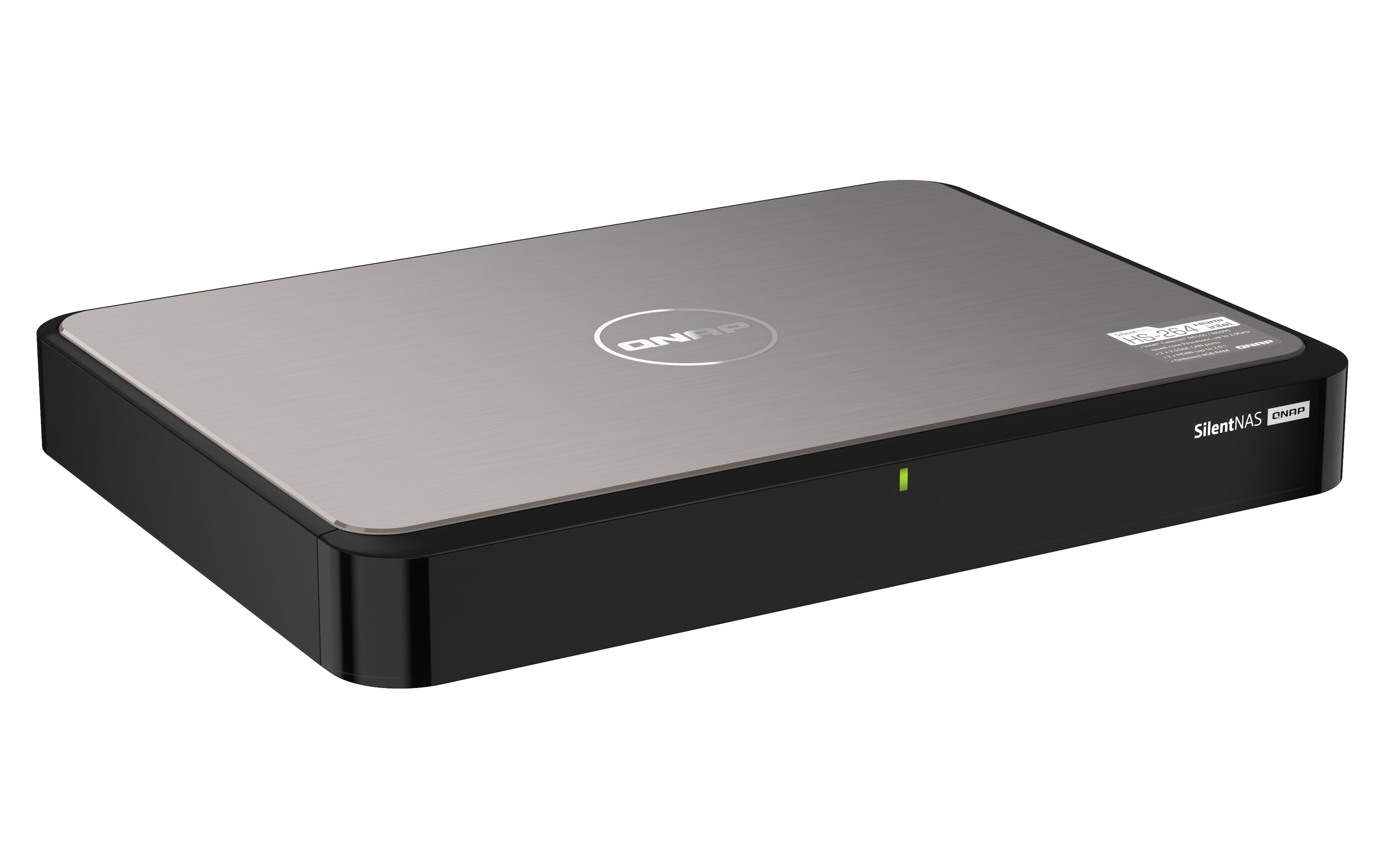 QNAP HS-264 NAS Bureau Intel® Celeron® N5105 8 Go 0 To QNAP Turbo System Noir