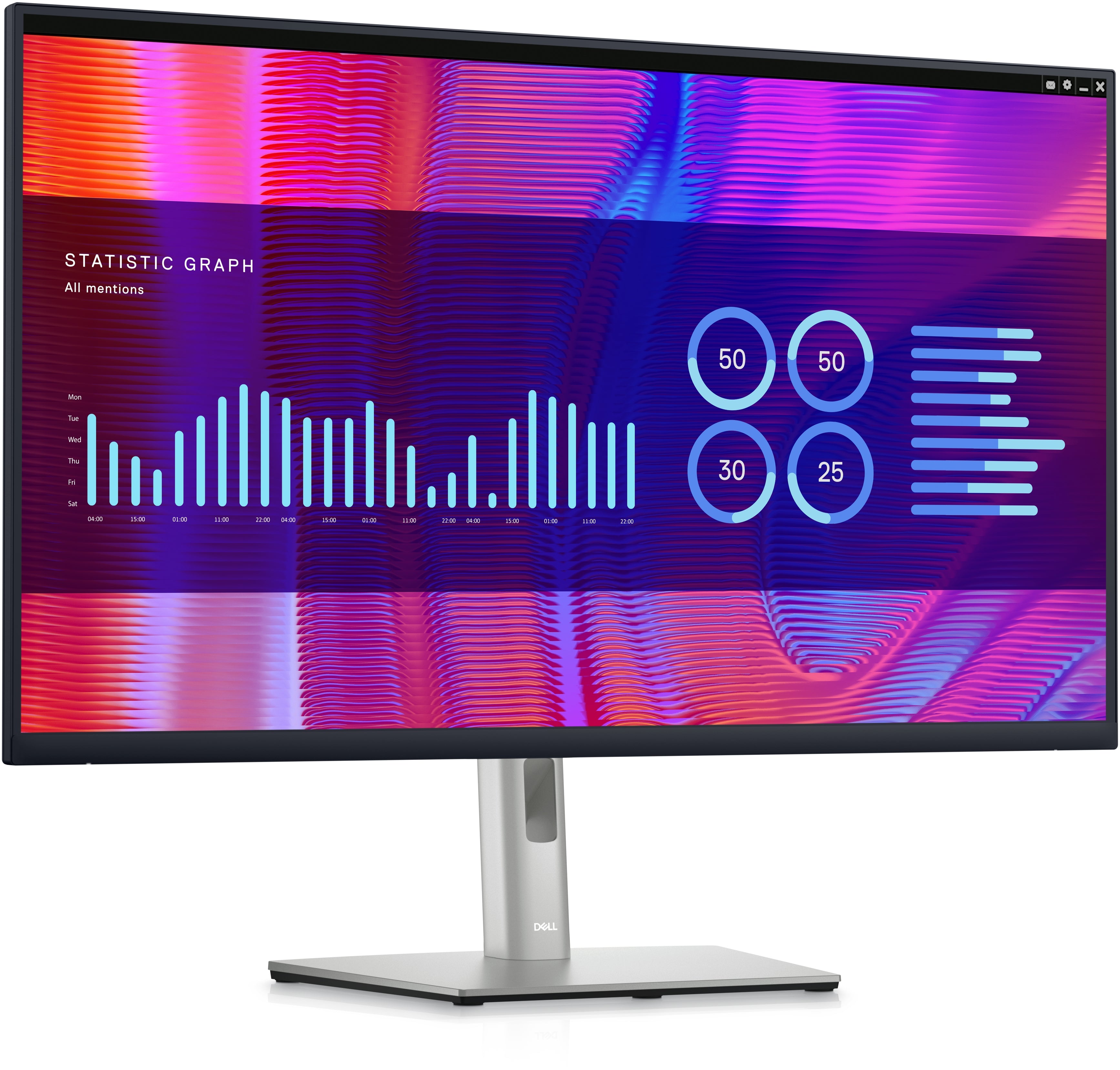 DELL P Series P3223DE LED display 80 cm (31.5") 2560 x 1440 pixels Quad HD LCD Noir
