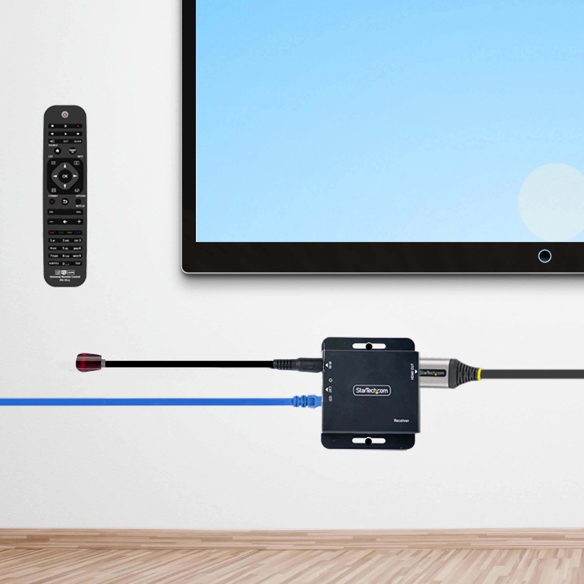 StarTech.com Rallonge HDMI Cat6/Cat5 - Extendeur HDMI/Vidéo 4K30Hz/39m ou 1080p/70m - Prolongateur HDMI sur Ethernet/RJ45 - Extender HDMI avec Kit Émetteur Récepteur - Extension IR - Vidéo Locale