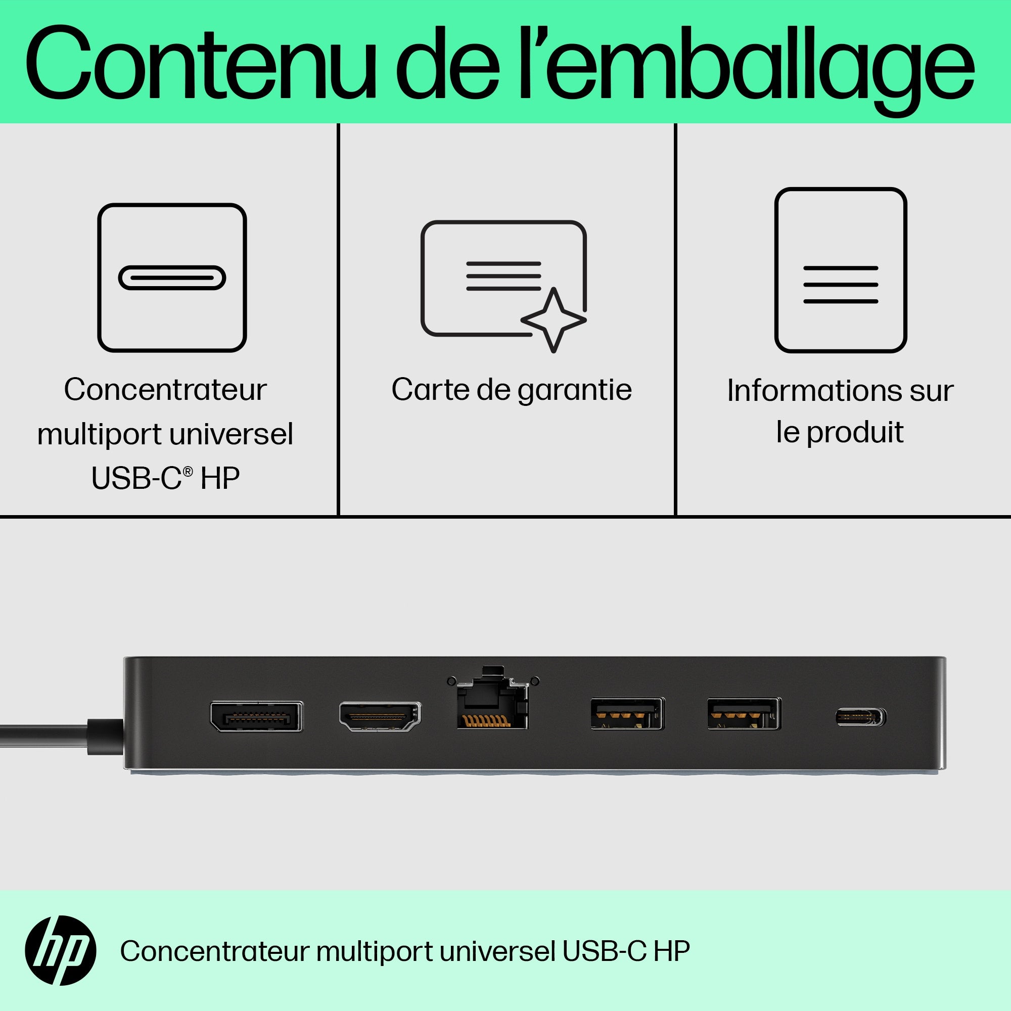 HP Concentrateur multiport USB-C universel