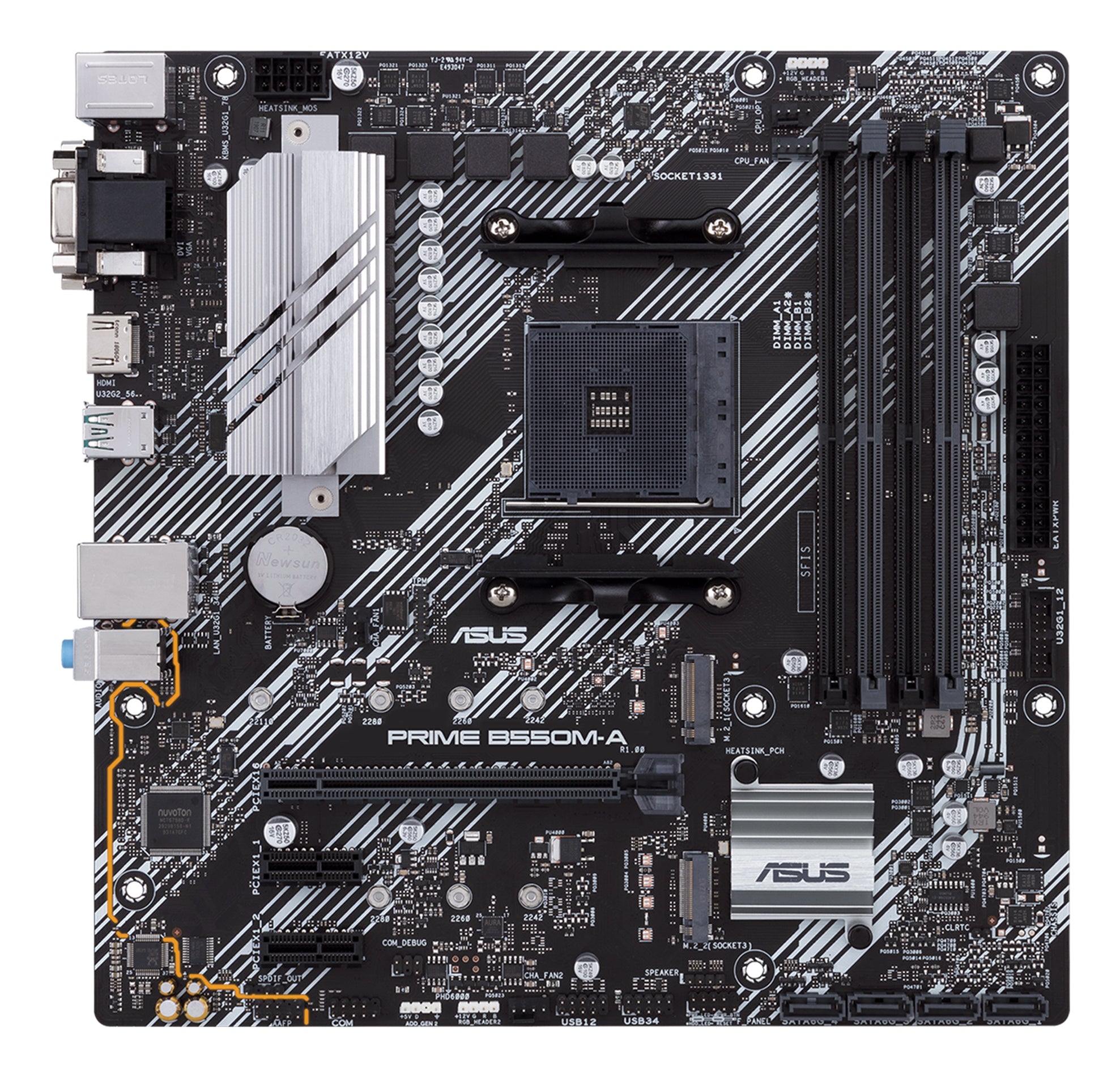 ASUS PRIME B550M-A AMD B550 Emplacement AM4 micro ATX